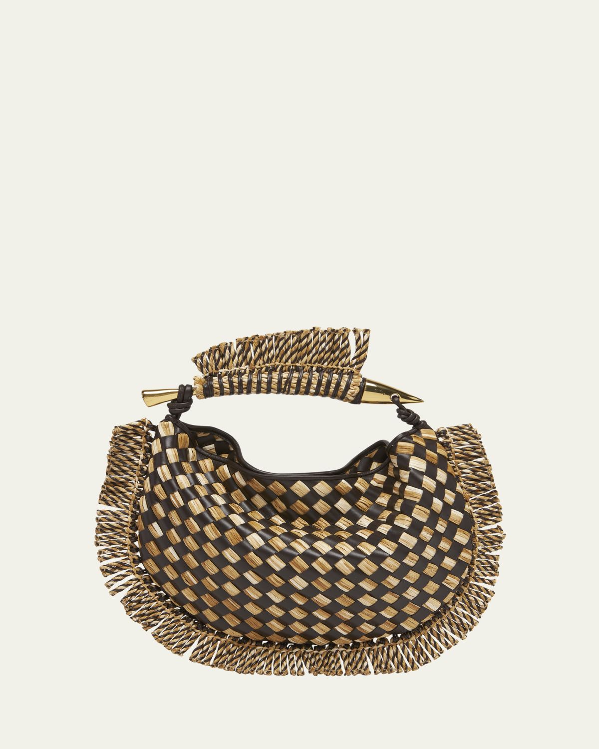 Bottega Veneta Small Sardine Fringe Raffia Top-Handle Bag | Thumbnail 6 Bottega Veneta Small Sardine Fringe Raffia Top-Handle Bag | Thumbnail 6