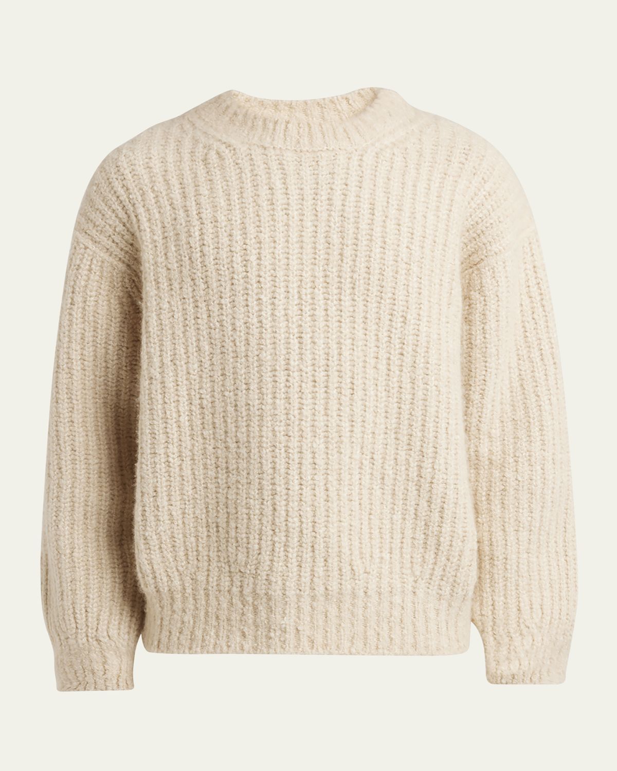 Loro Piana Men's Cocooning Cashmere Crewneck Sweater | Thumbnail 6