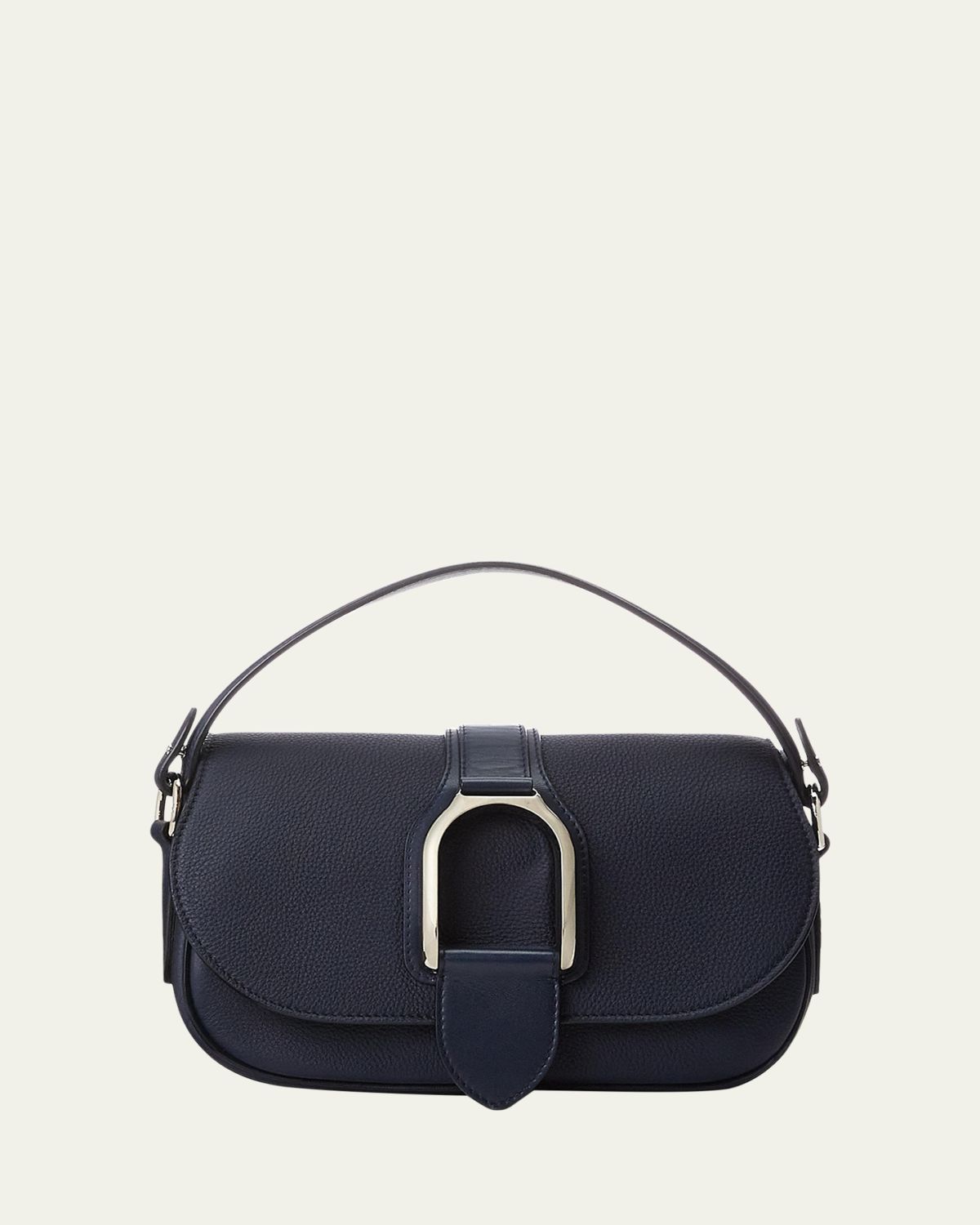 Ralph Lauren Collection Welington Flap Leather Shoulder Bag