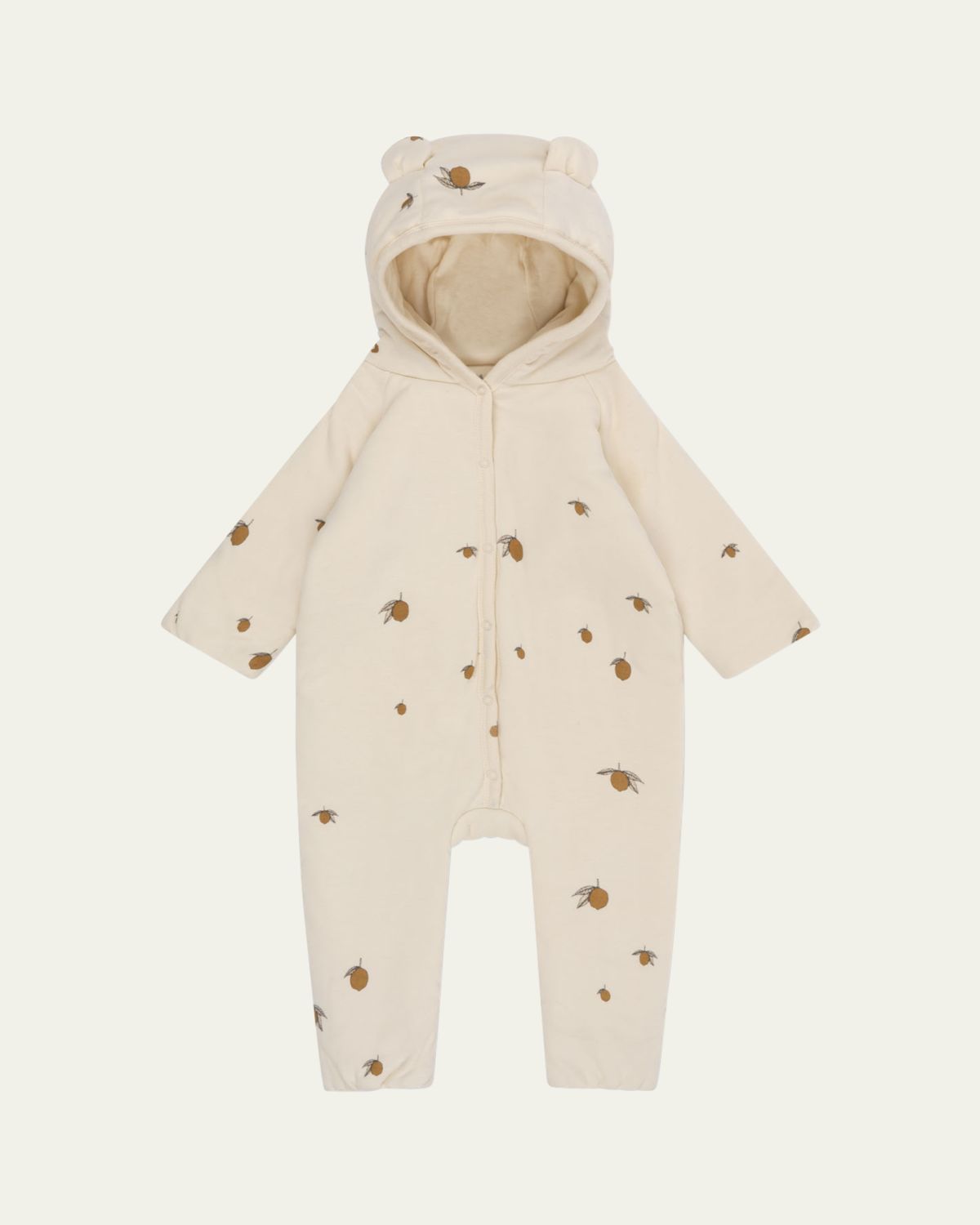 Konges Slojd Kid's Fruit Motif Hooded Coverall, Size Newborn-12M