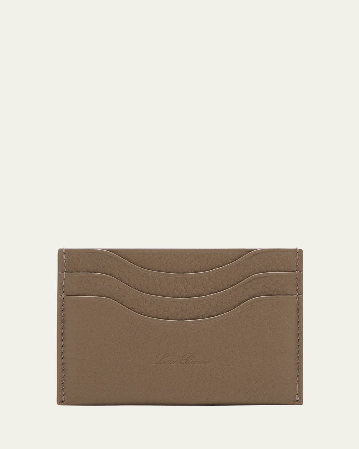 Loro Piana Men's Extra Grained Calfskin Card Holder