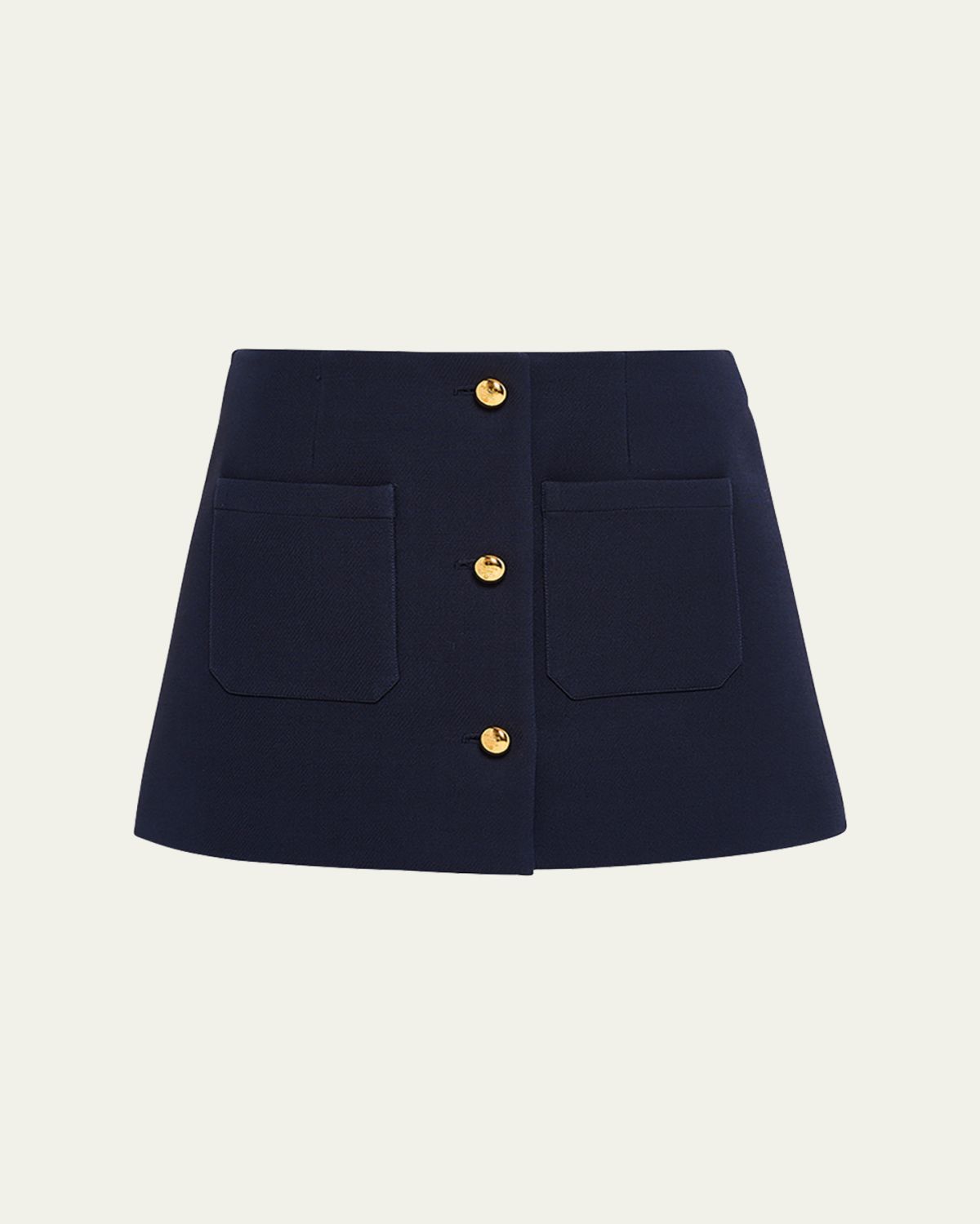 Prada Buttoned Wool Mini Skirt | Thumbnail 5 Prada Buttoned Wool Mini Skirt | Thumbnail 5