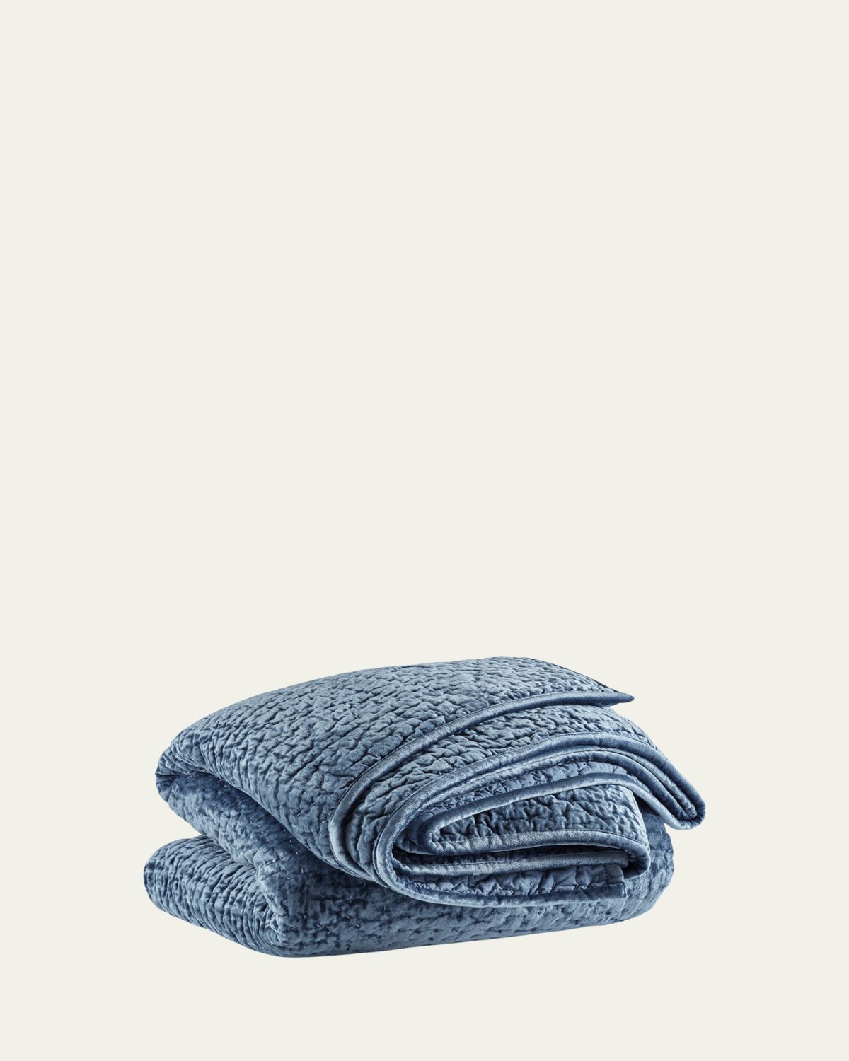 Pine Cone Hill Parisienne Velvet Quilt, Slate