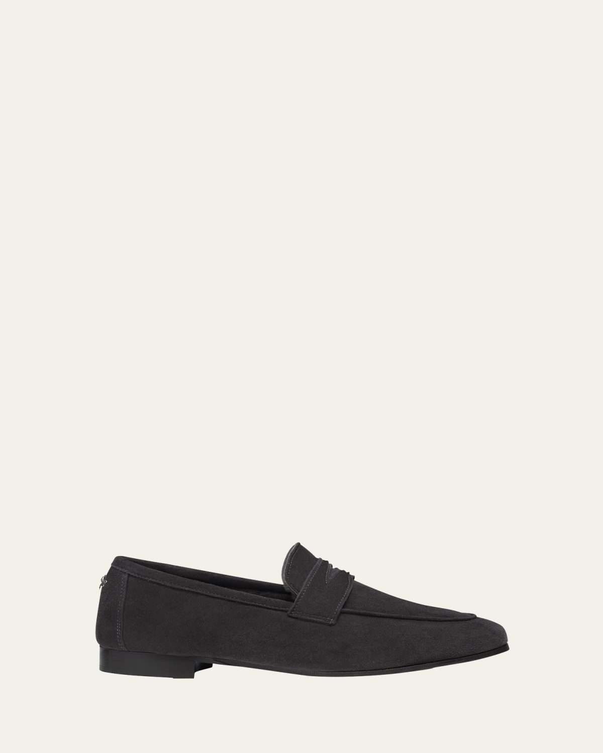 Bougeotte Flaneur Suede Shearling Penny Loafers