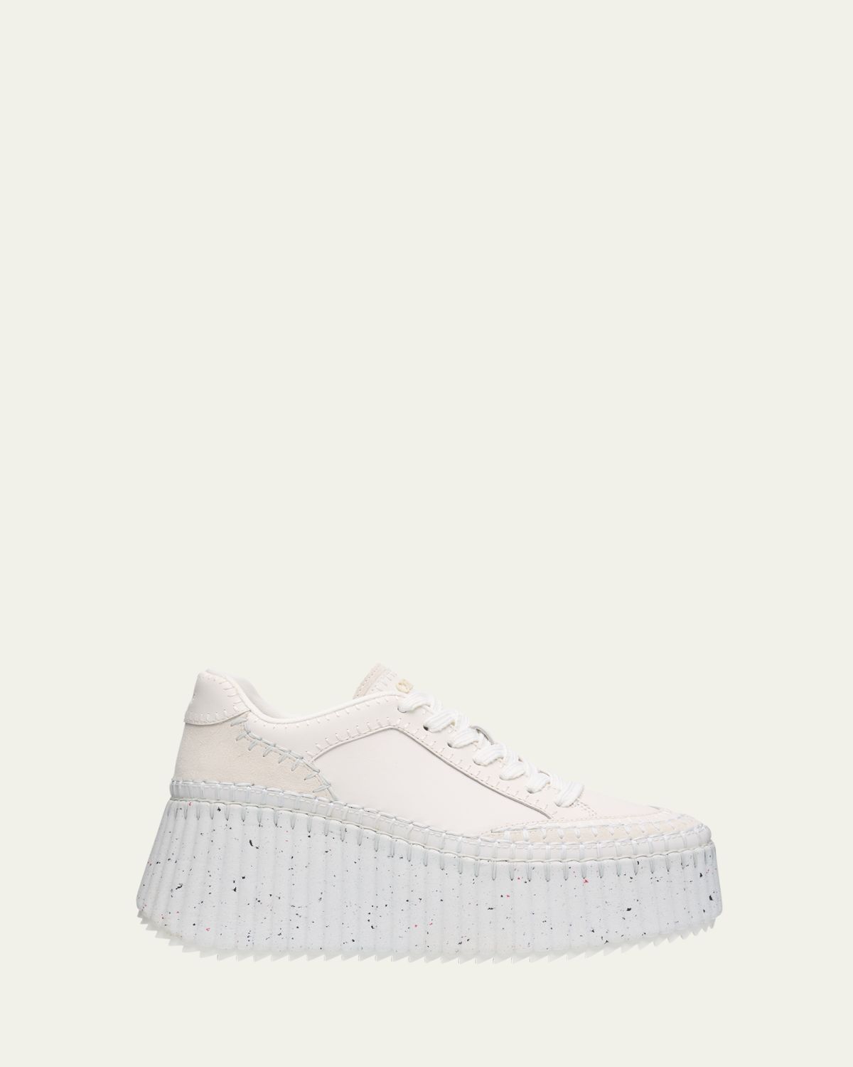 Chloe Nama Platform Speckled Mix Leather Sneakers | Thumbnail 10 Chloe Nama Platform Speckled Mix Leather Sneakers | Thumbnail 10