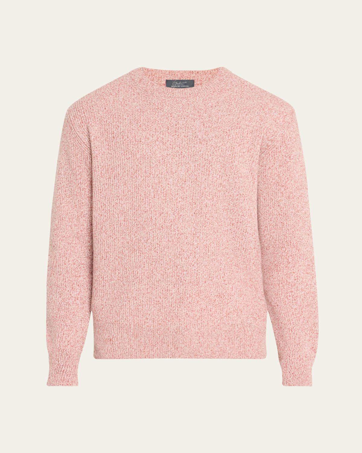 Bergdorf Goodman Men's Watercolor Twist Cashmere Crewneck Sweater