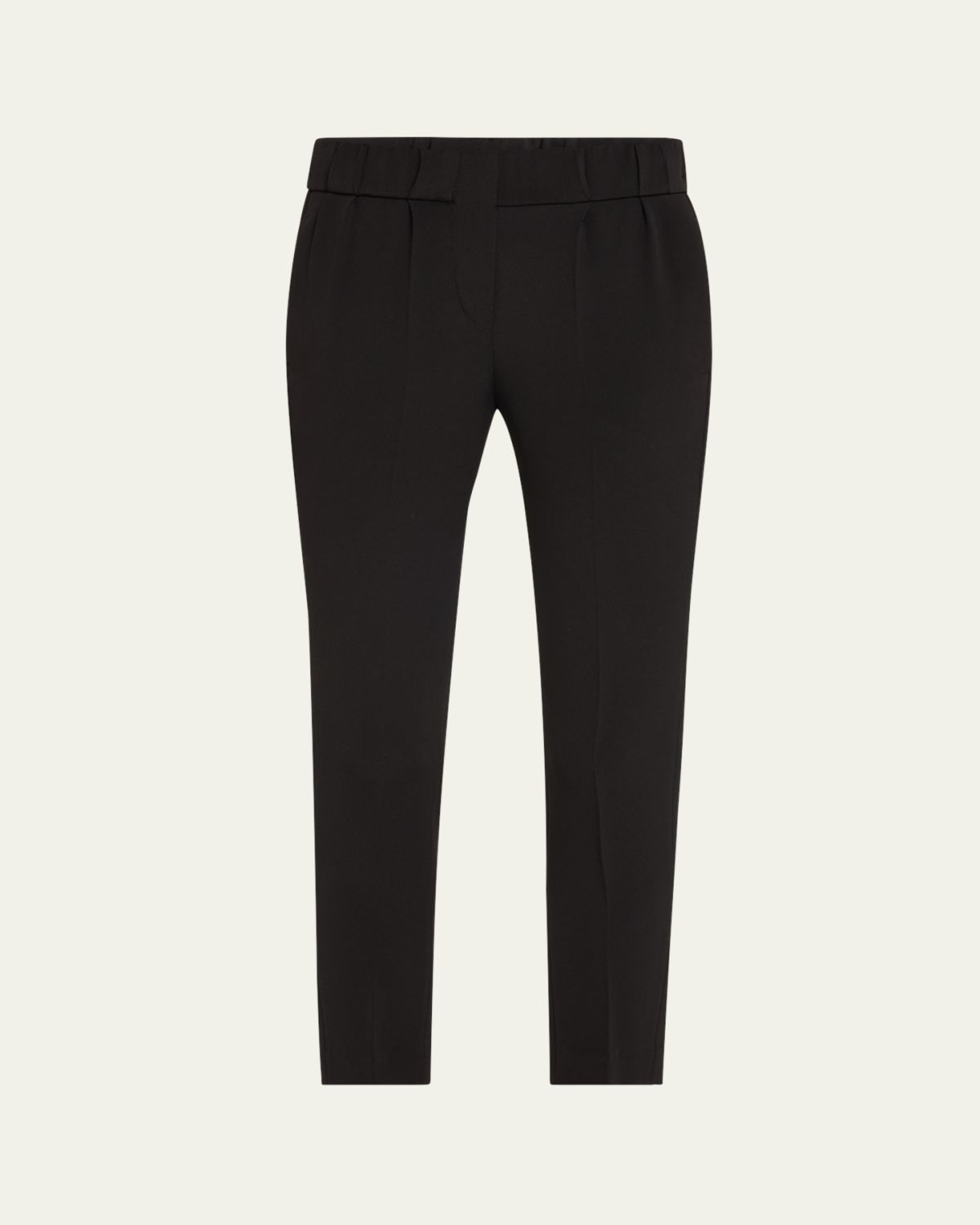 Brunello Cucinelli Pull-On Silk Crepe Pants