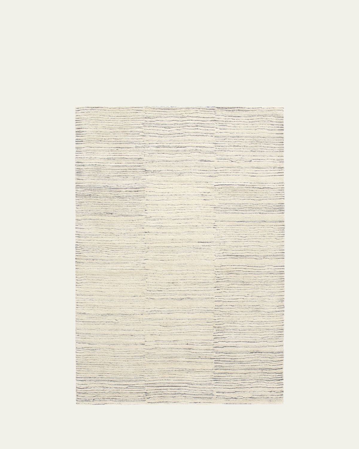 Annie Selke Avery Pewter Blue Hand-Tufted Wool Rug, 8'x 10'