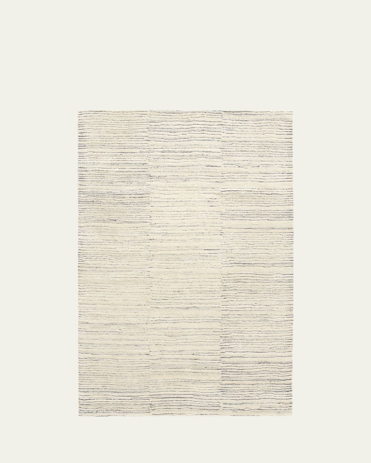 Annie Selke Avery Pewter Blue Hand-Tufted Wool Rug, 3'x 5'