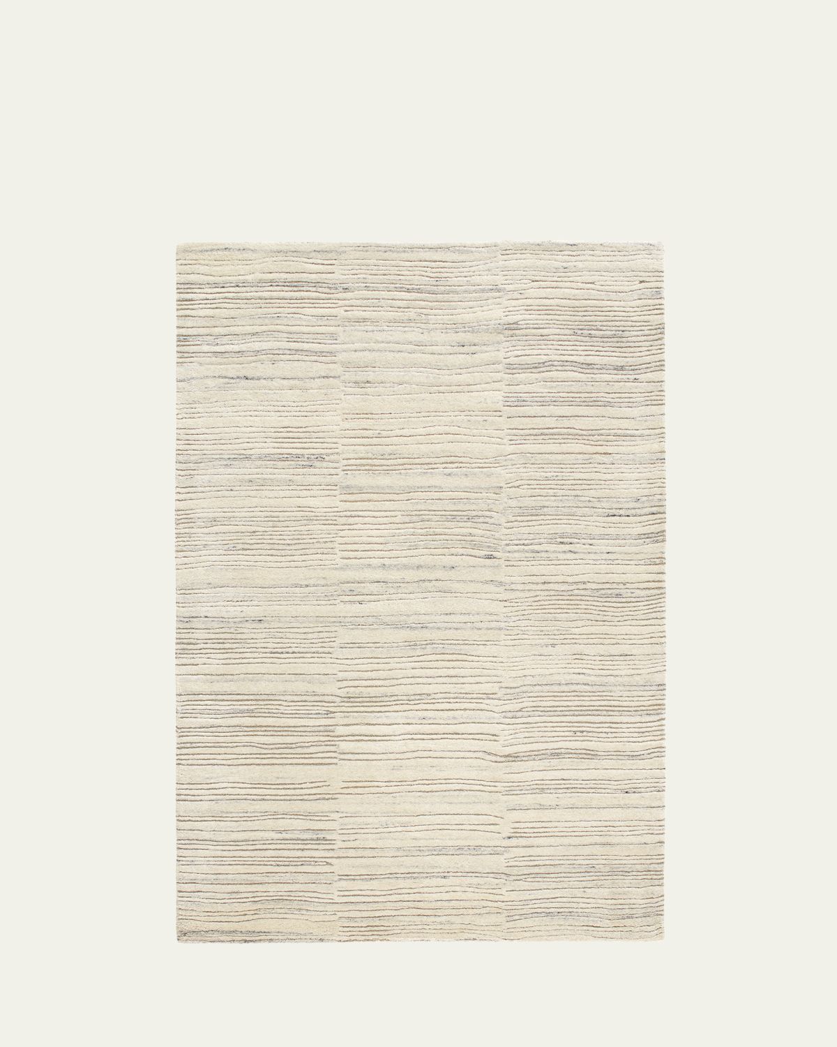 Annie Selke Avery Oatmeal Hand-Tufted Wool Rug, 6'x 9'