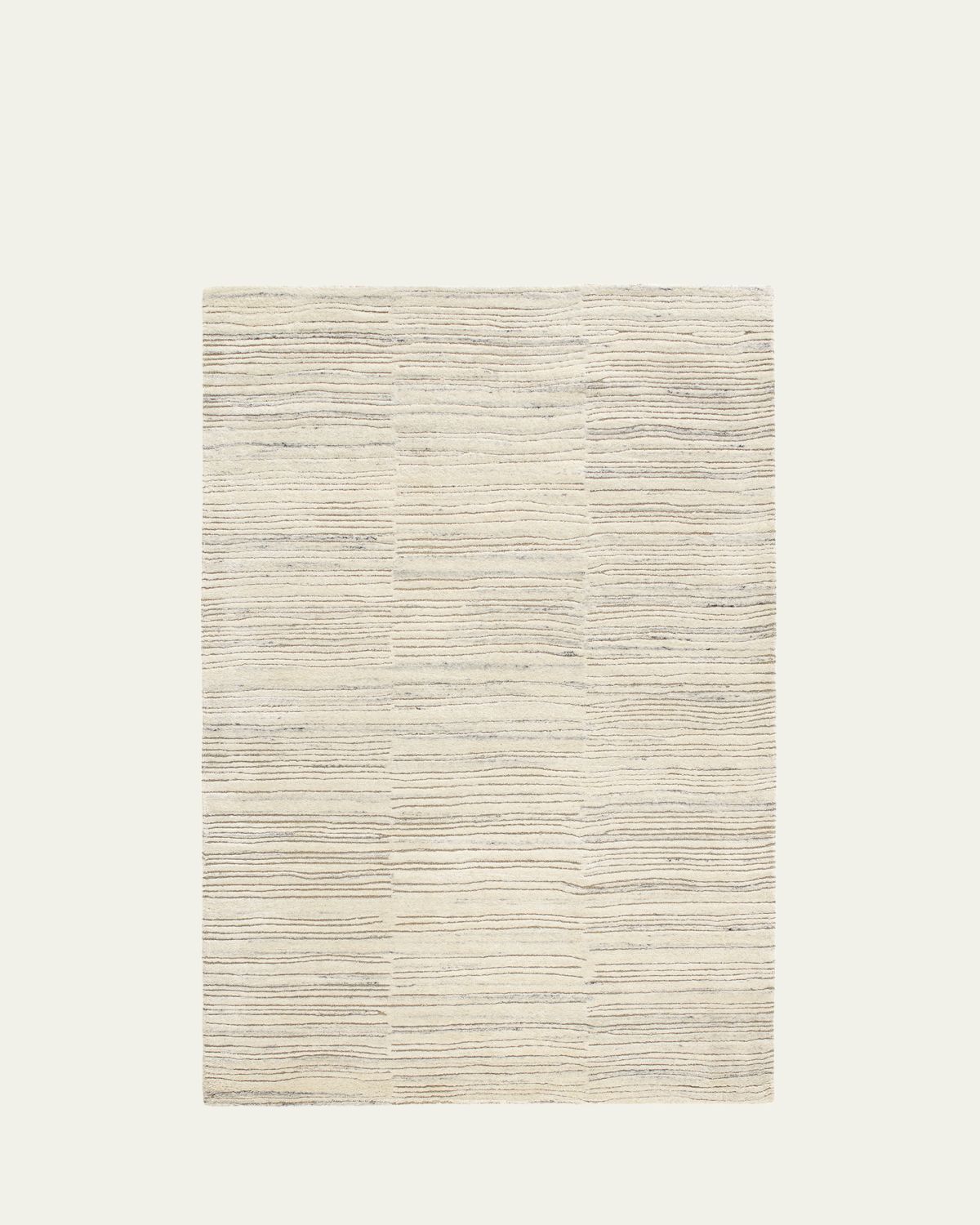 Annie Selke Avery Oatmeal Hand-Tufted Wool Rug, 10'x 14'