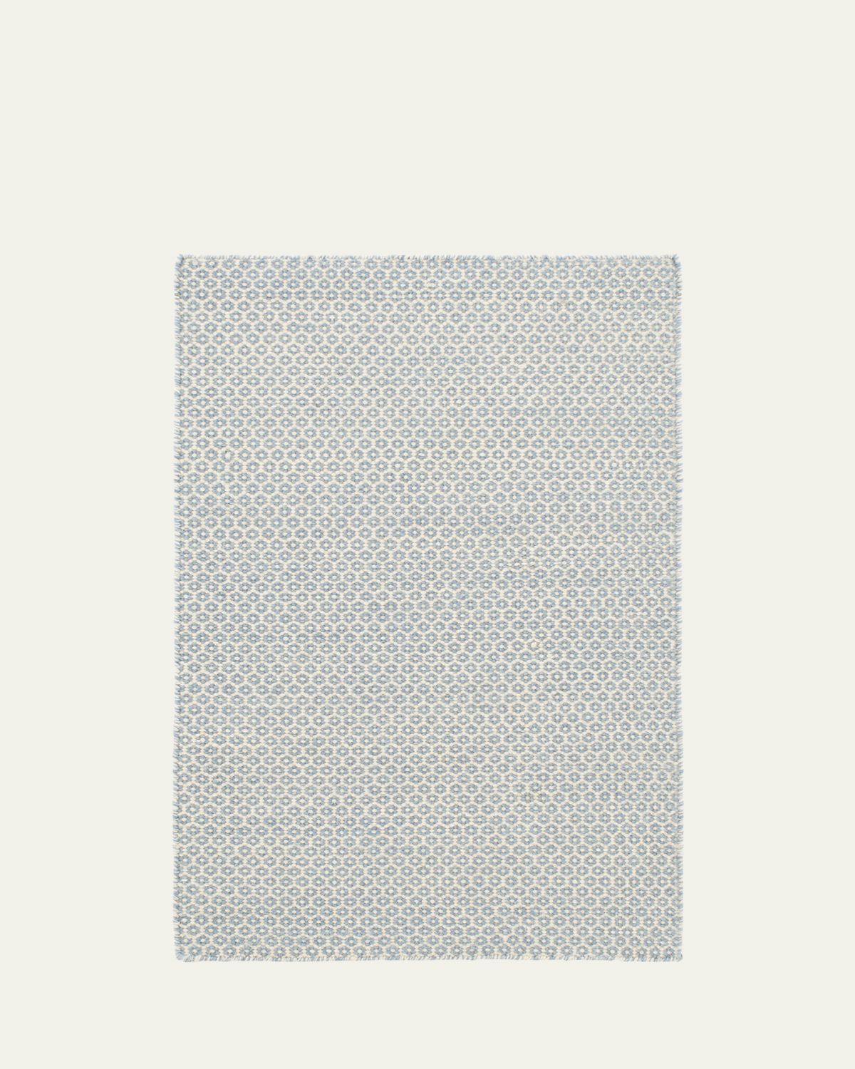 Annie Selke Honeycomb French Blue/ Handwoven Rug, 6'x 9'