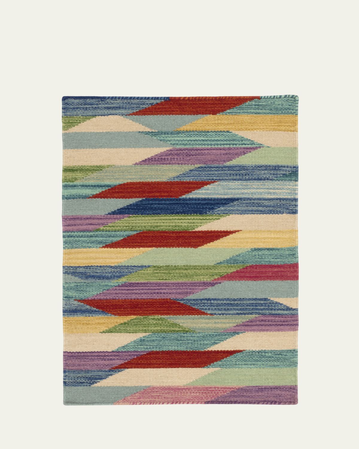 Annie Selke x Kit Kemp Hotline Multi Handwoven Rug, 5'x 8'