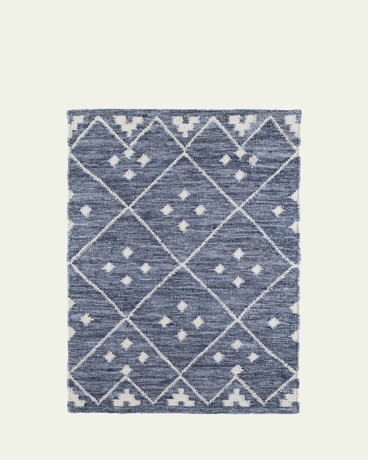 Annie Selke Kota Indigo Handwoven Rug, 6'x 9'