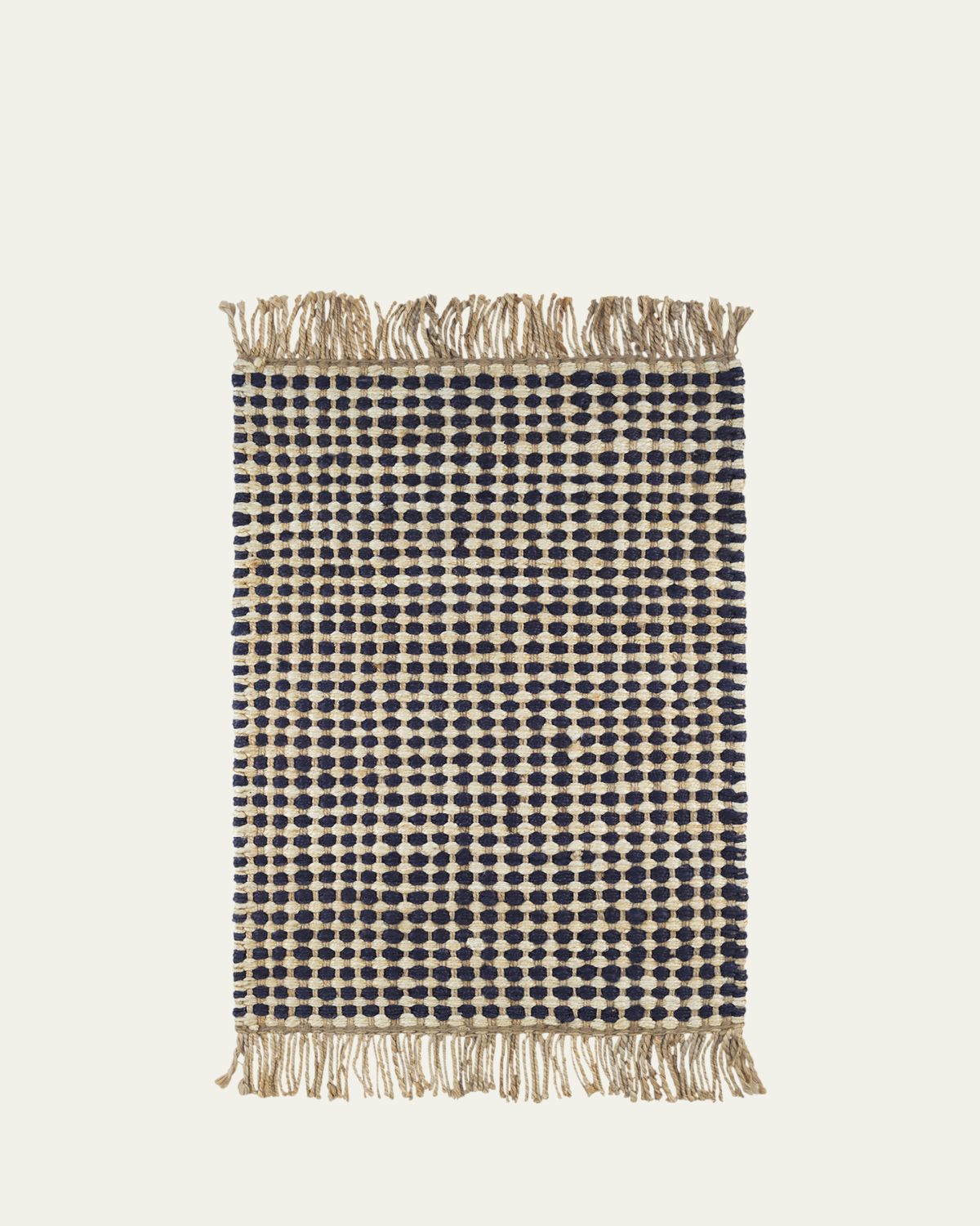 Annie Selke Kuba Black Handwoven Rug, 5'x 8'