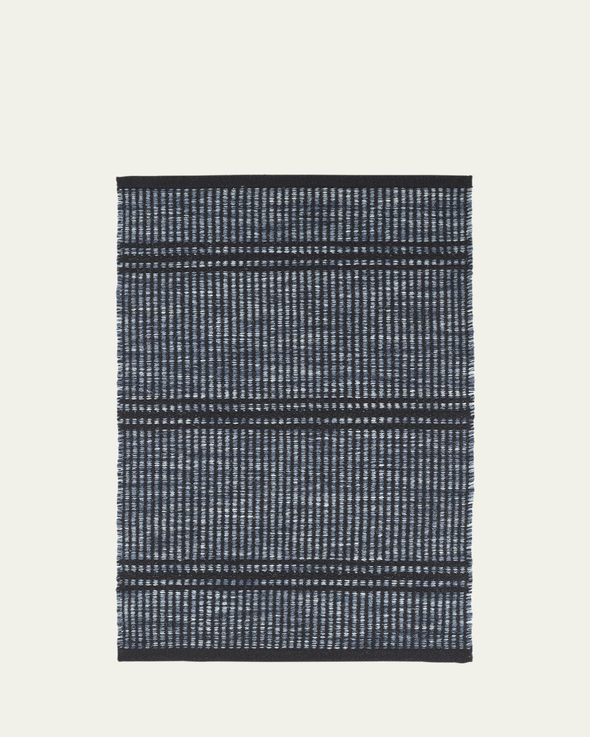 Annie Selke Malta Navy Handwoven Rug, 5'x 8'