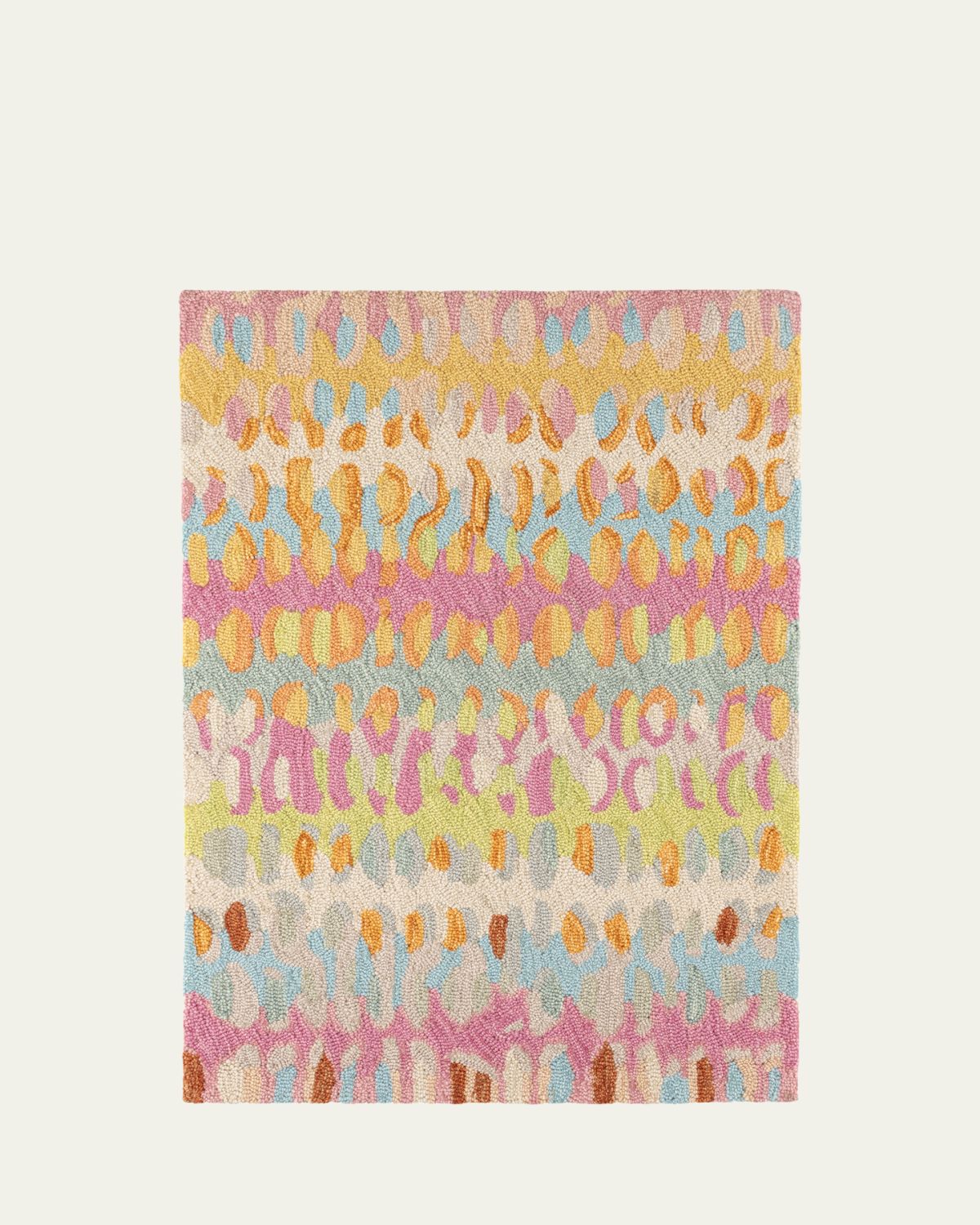 Annie Selke Paint Chip Confetti Micro-Hooked Rug, 5'x 8'