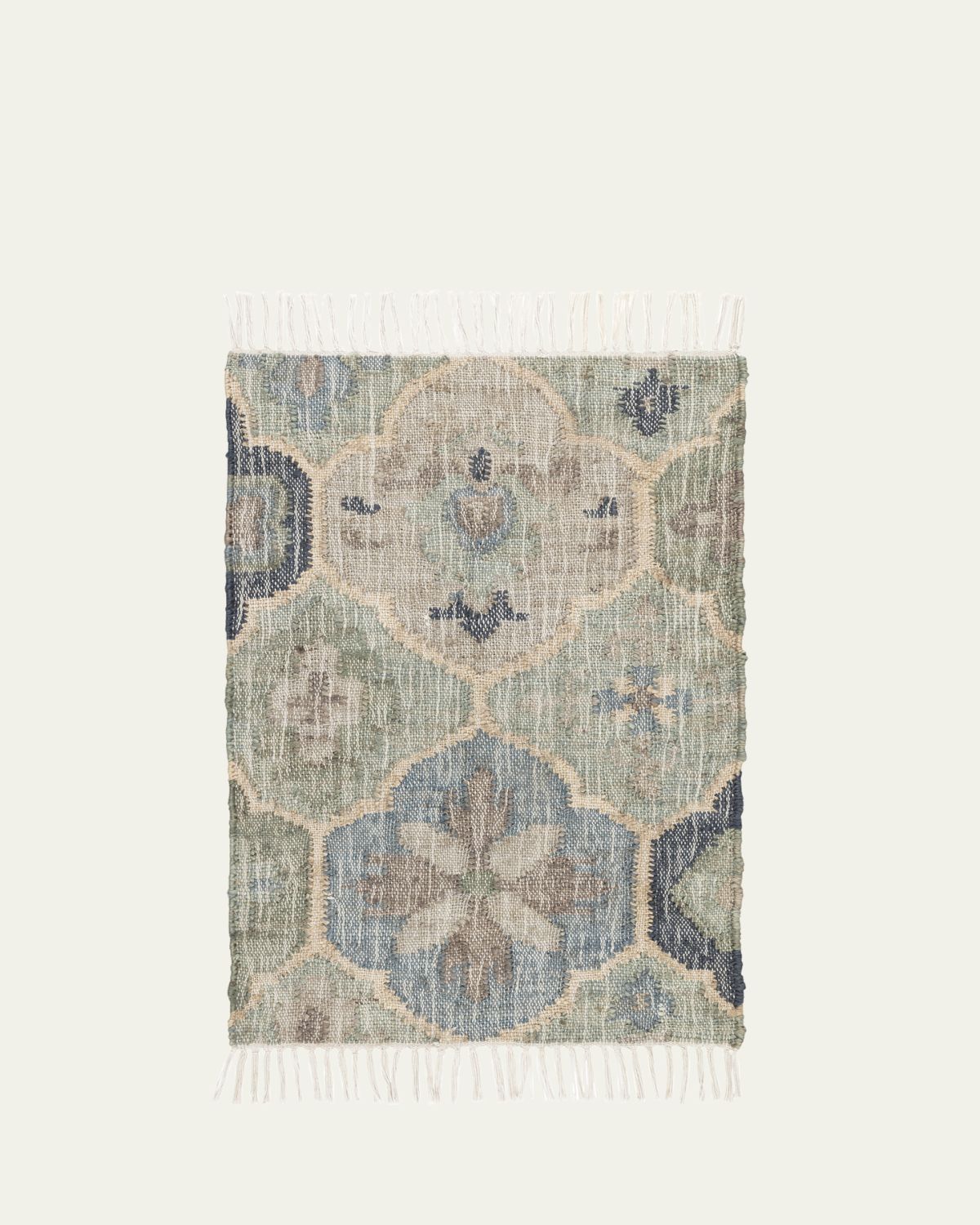 Annie Selke Pali Blue Handwoven Jute Rug, 8'x 10'