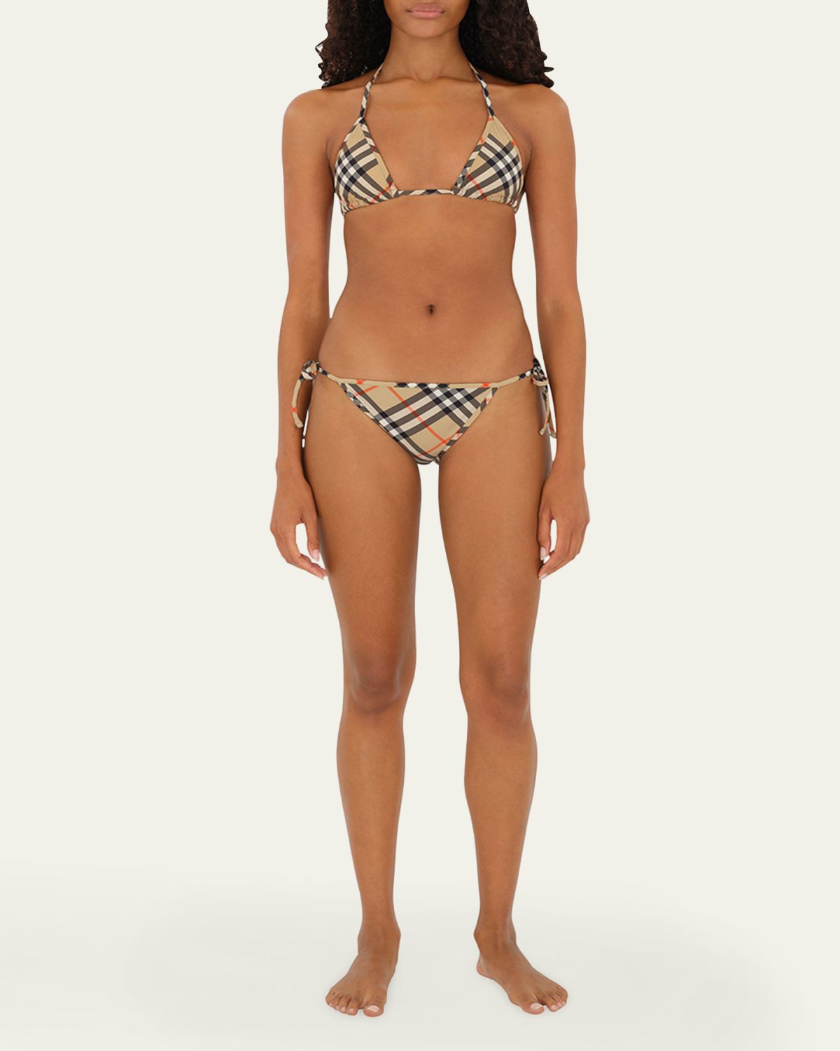Burberry Signature Check Triangle Bikini Top