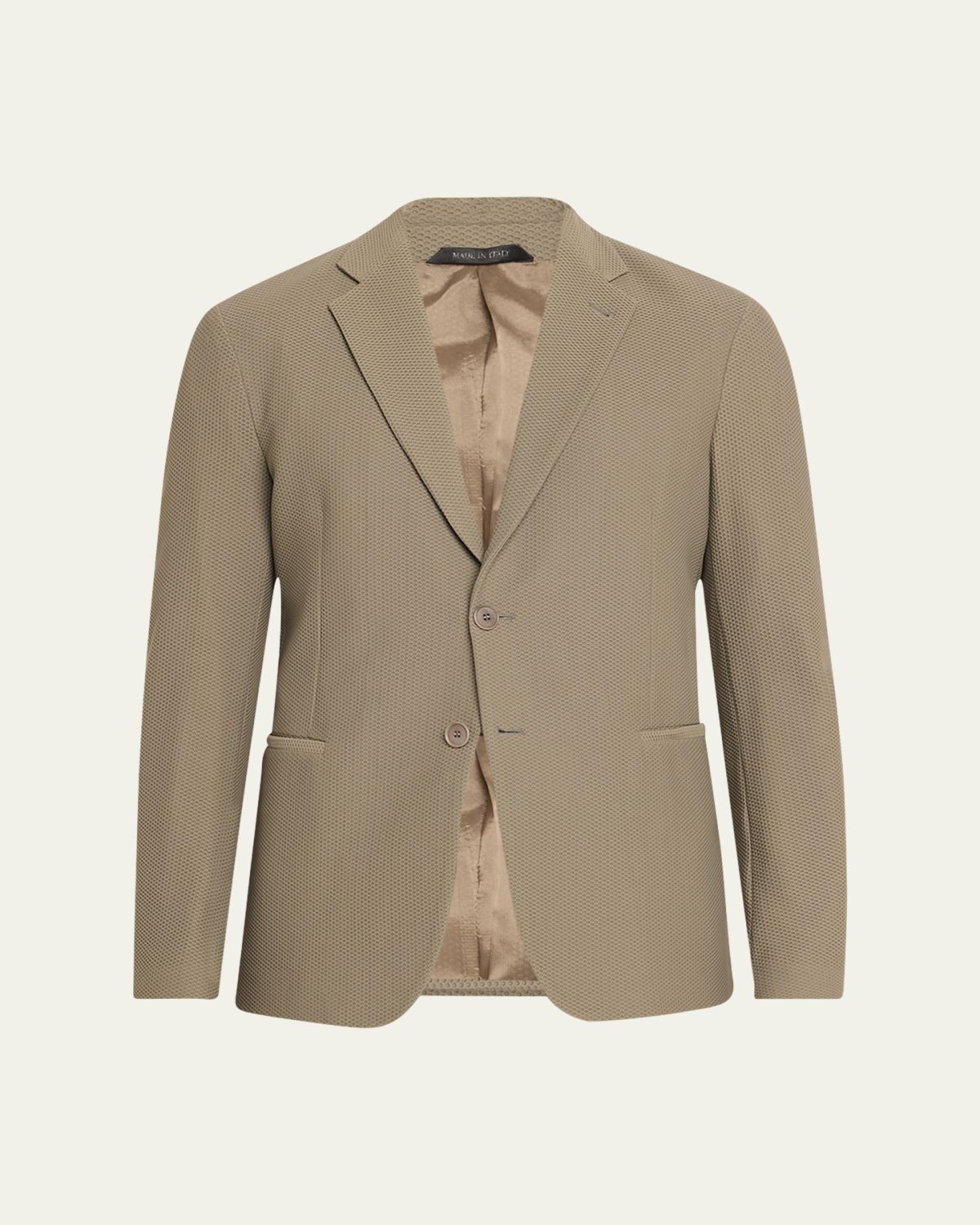 Giorgio Armani Men's Single-Breasted Rice Stitch Sport Coat