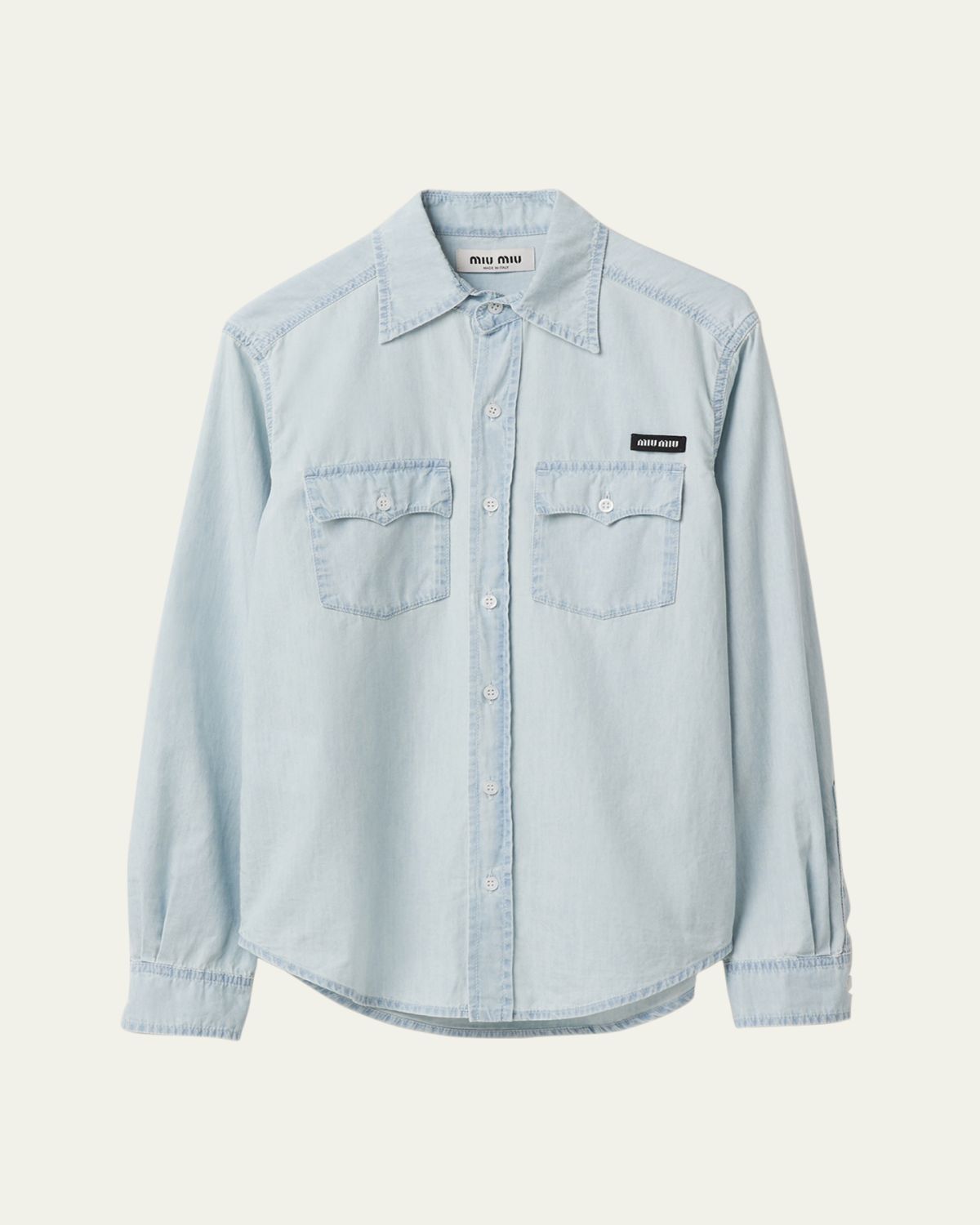 Miu Miu Chambray Button Down Shirt