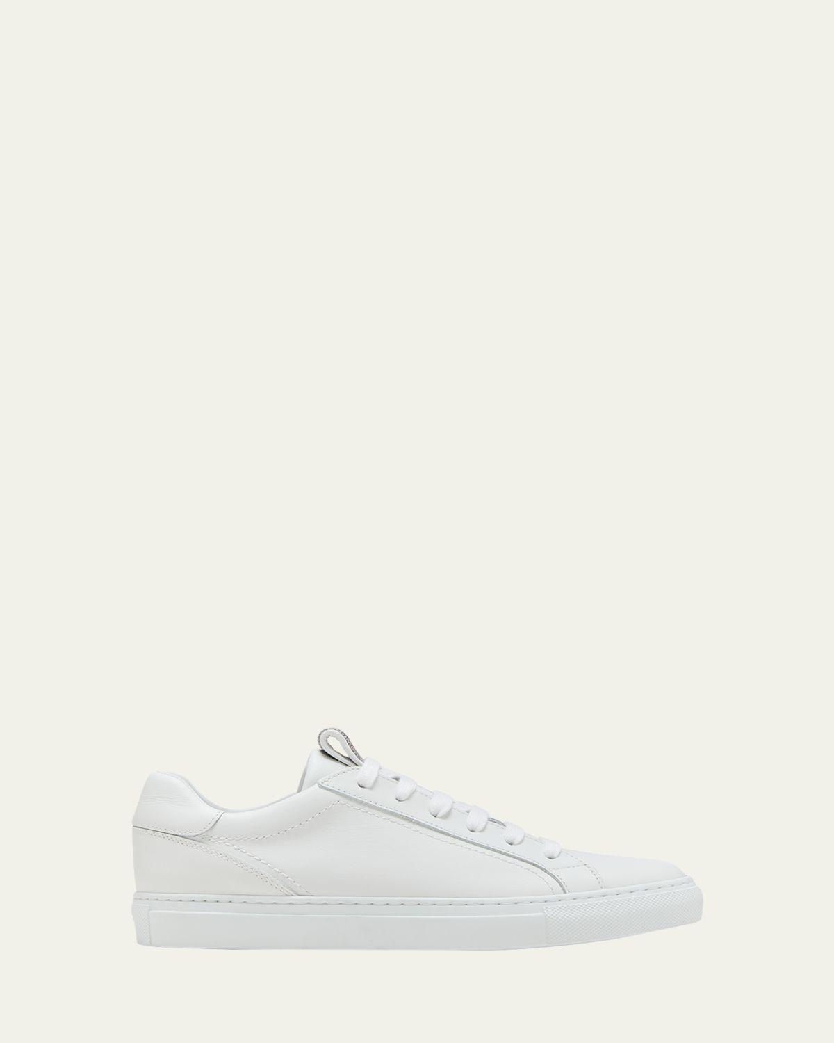 Brunello Cucinelli City Leather Monili Low-Top Sneakers