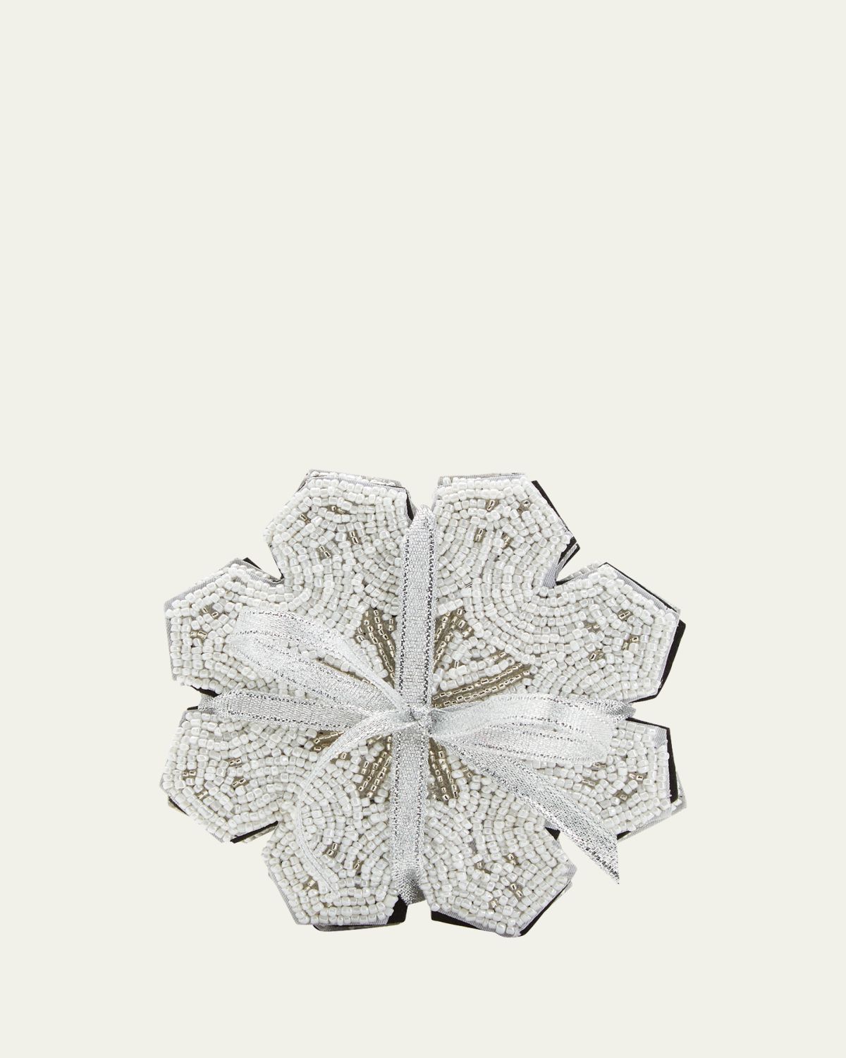 Sudha Pennathur Snowflake Christmas Coasters, Set of 4