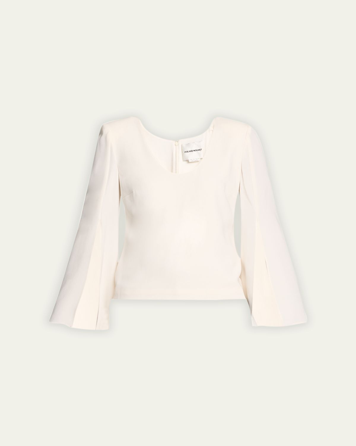 Roland Mouret Split-Sleeve Cady Top