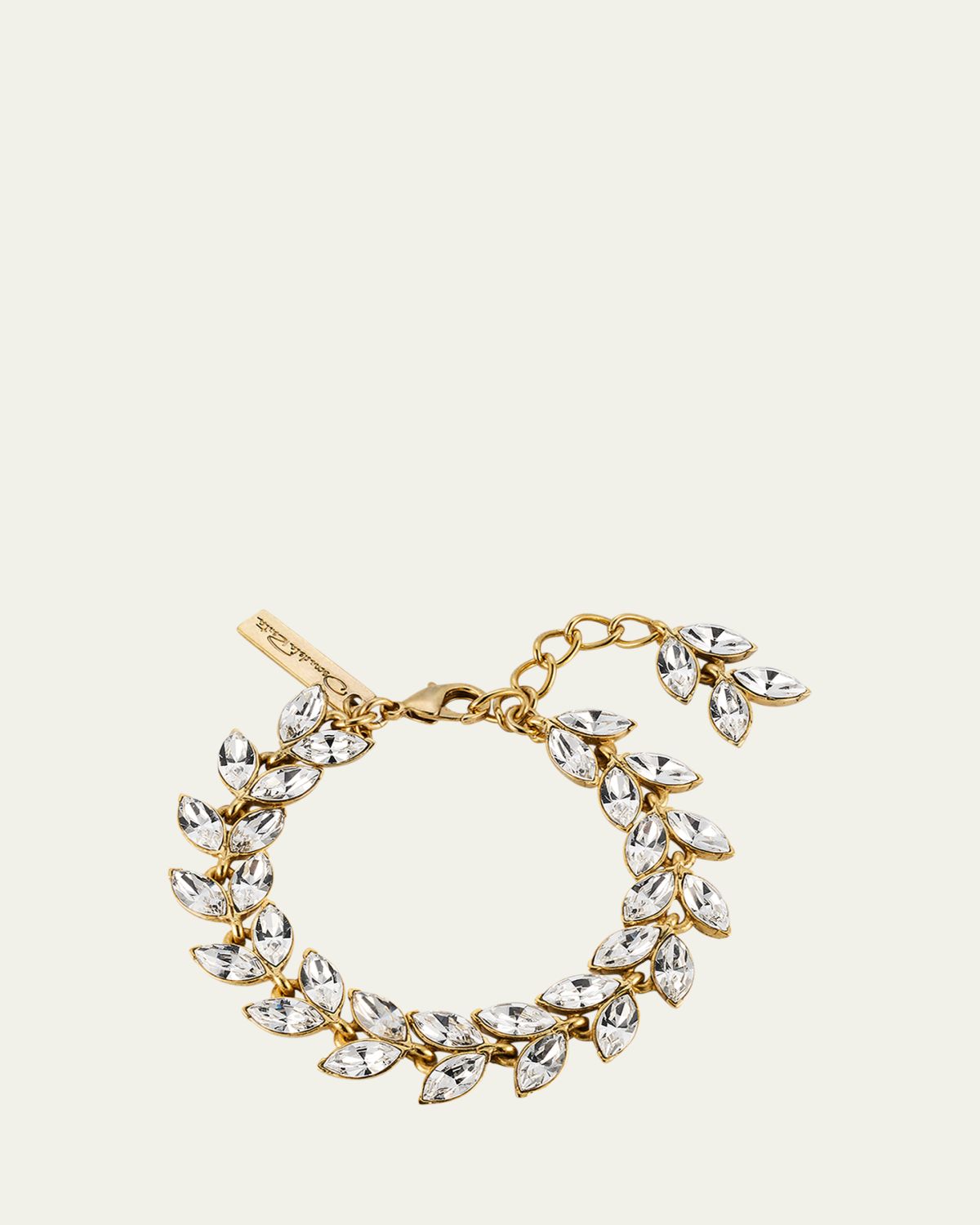 Oscar de la Renta Crystal Leaf Bracelet | Thumbnail 5