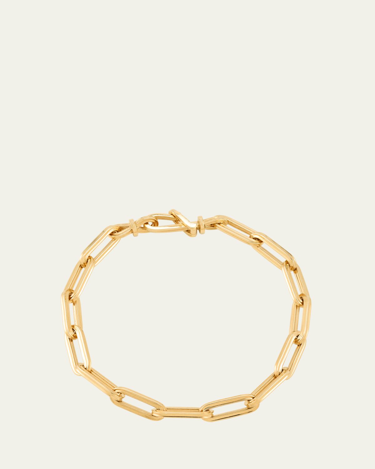 Mellerio 18K Yellow Gold Medium Rectangular Link Chain Bracelet