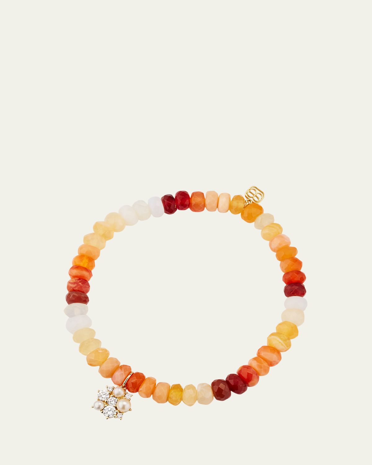 Sydney Evan 14K Gold Charm and Fire Opal Bead Bracelet | Thumbnail 5 Sydney Evan 14K Gold Charm and Fire Opal Bead Bracelet | Thumbnail 5