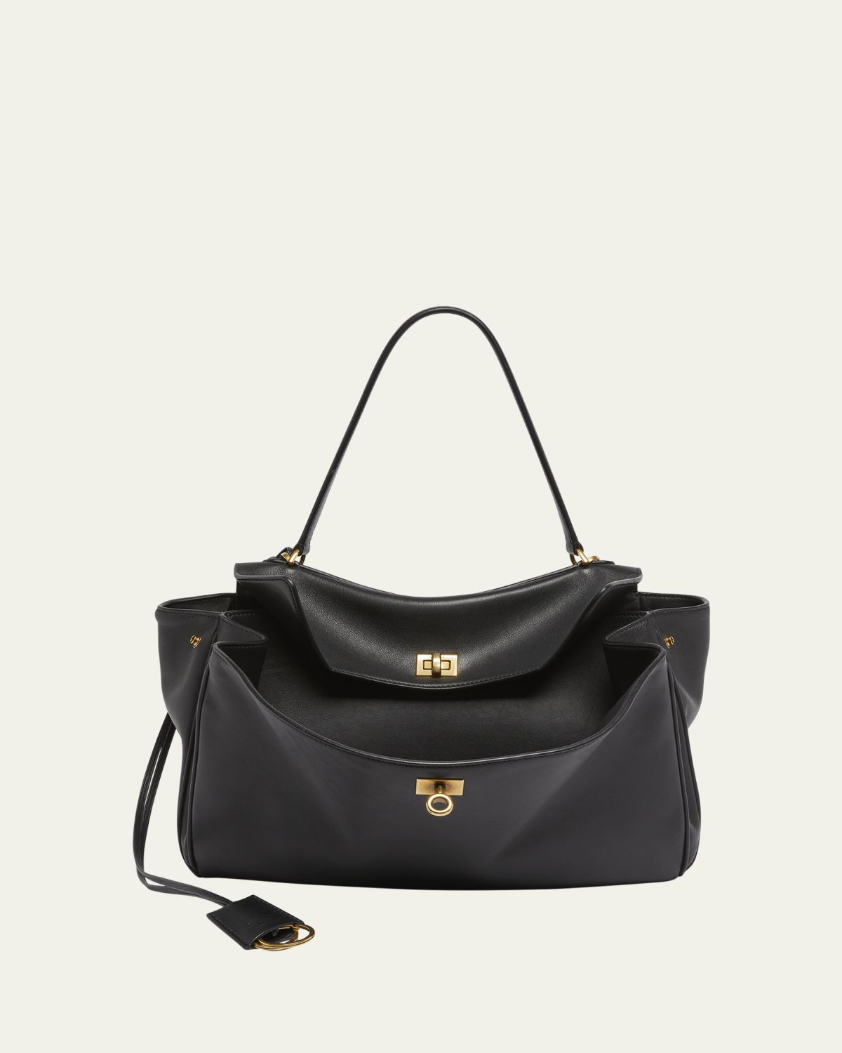 Balenciaga Rodeo Medium Leather Top-Handle Bag - Women's Bags