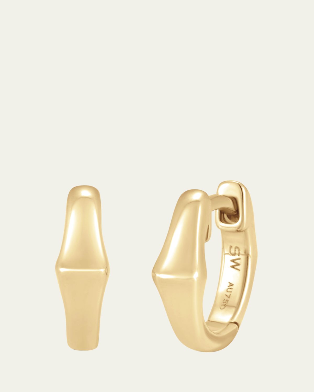 Sara Weinstock 18K Yellow Gold Lucia Huggie Earrings