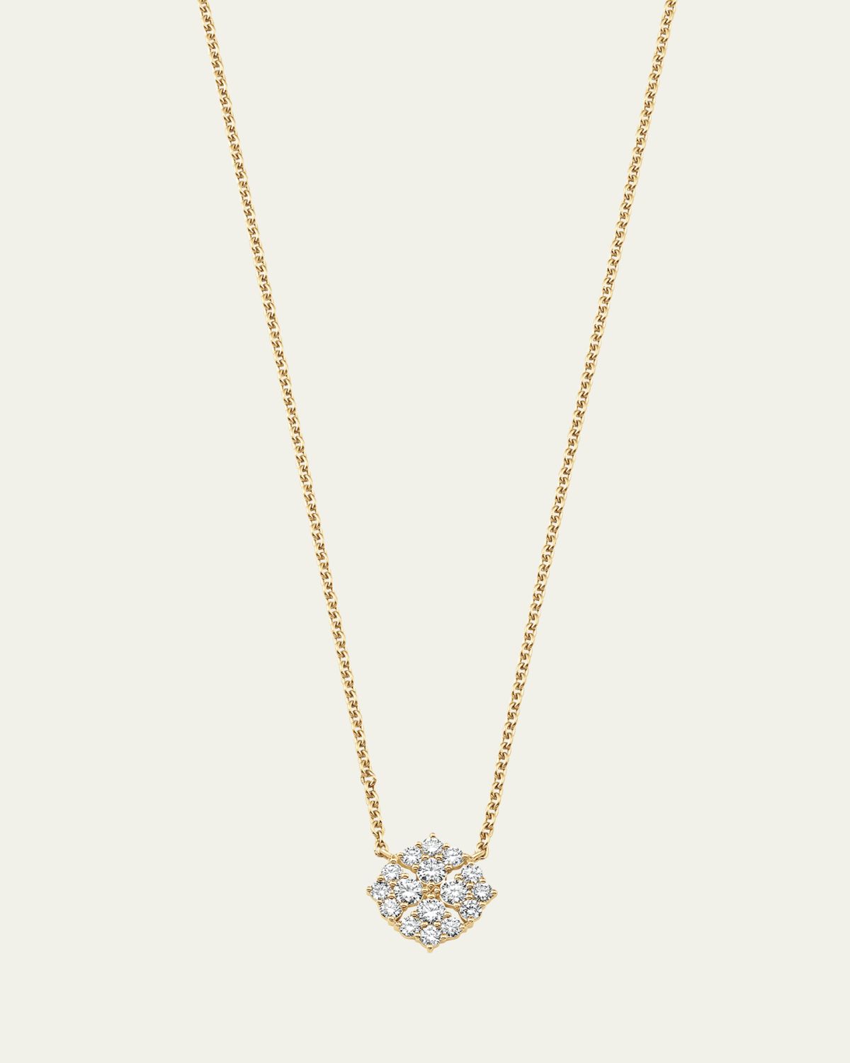 Sara Weinstock 18K Yellow Gold Flora Diamond Pendant Necklace