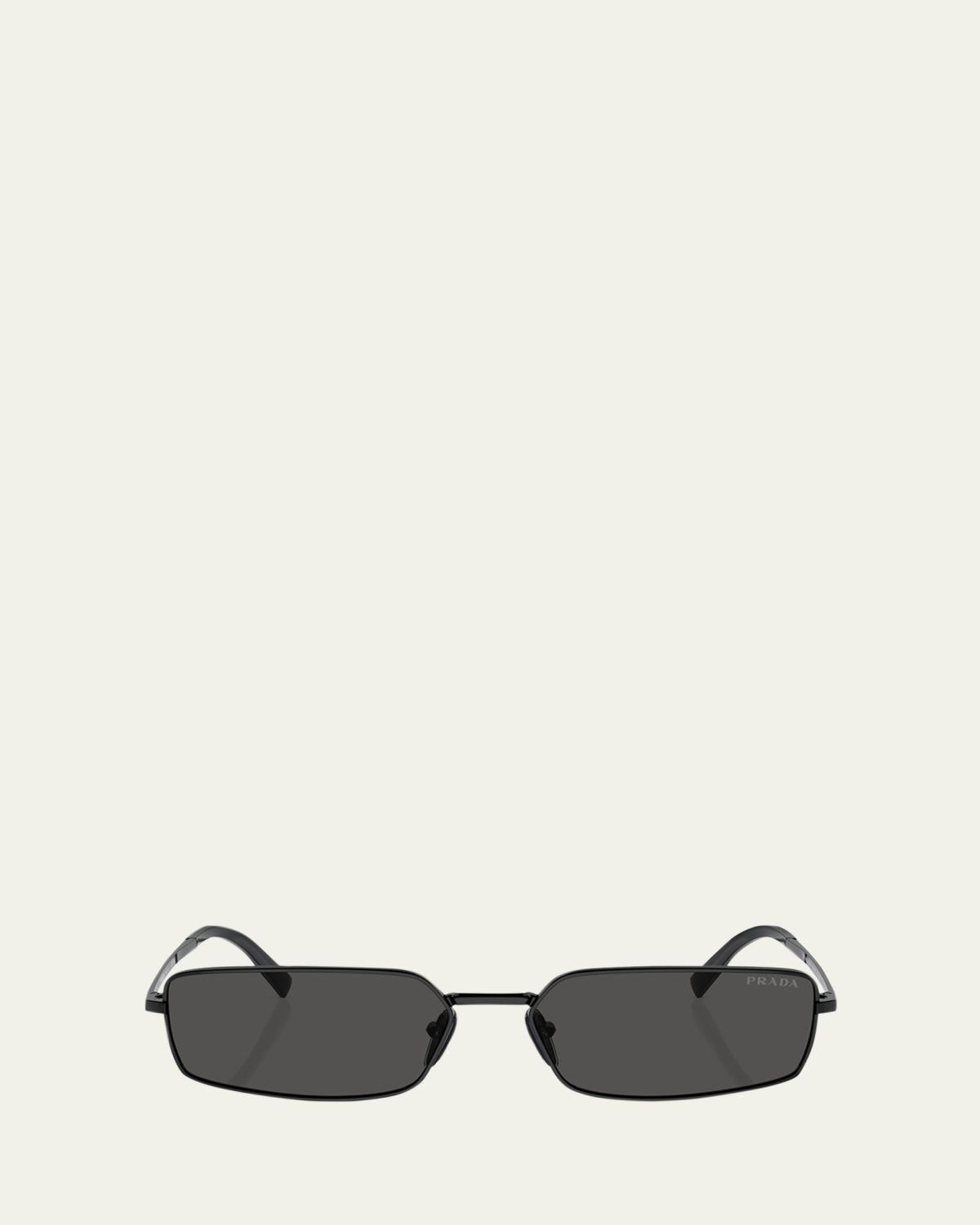 Prada Signature Steel & Plastic Rectangle Sunglasses