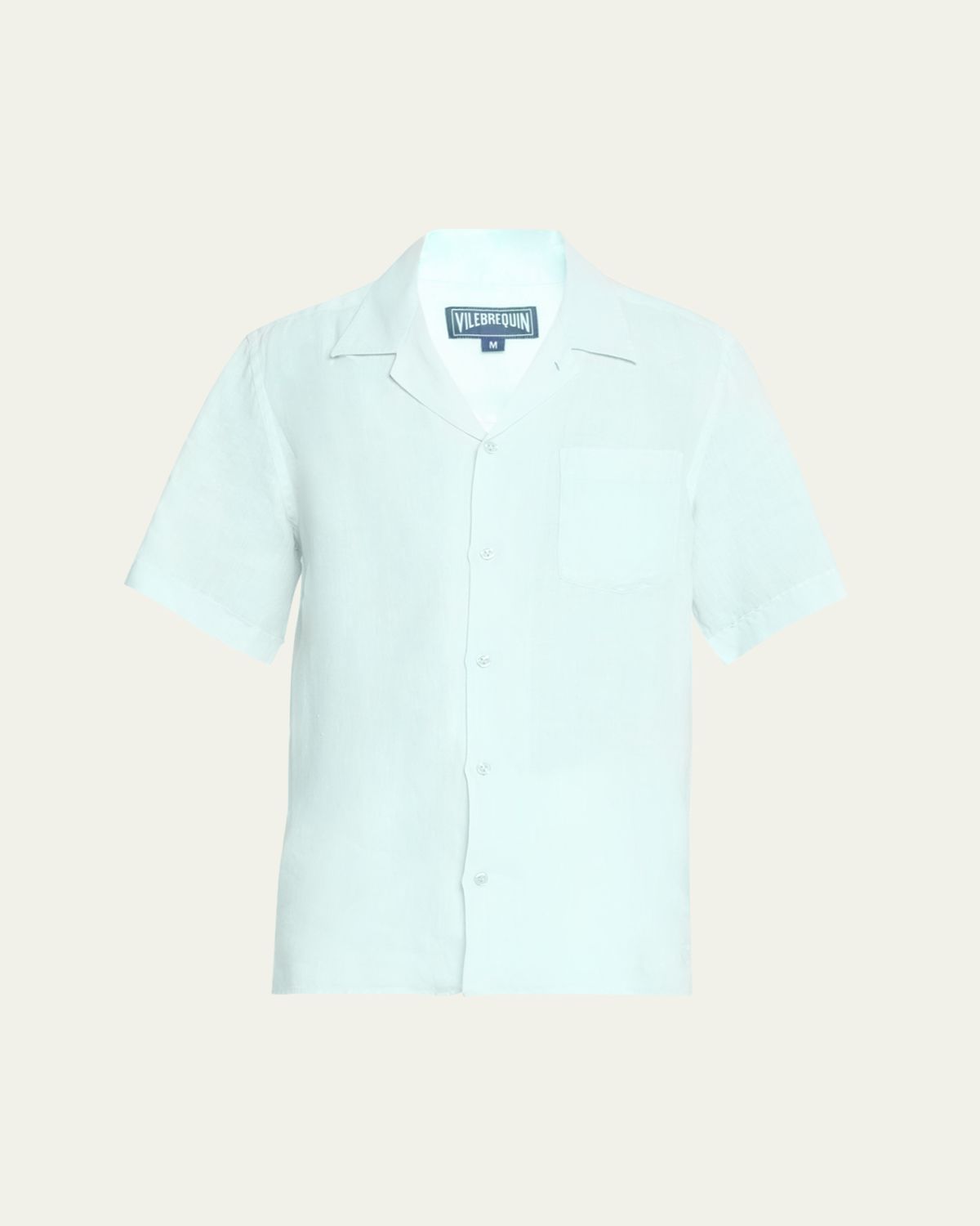 Vilebrequin Men's Linen Pocket Camp Shirt | Thumbnail 6