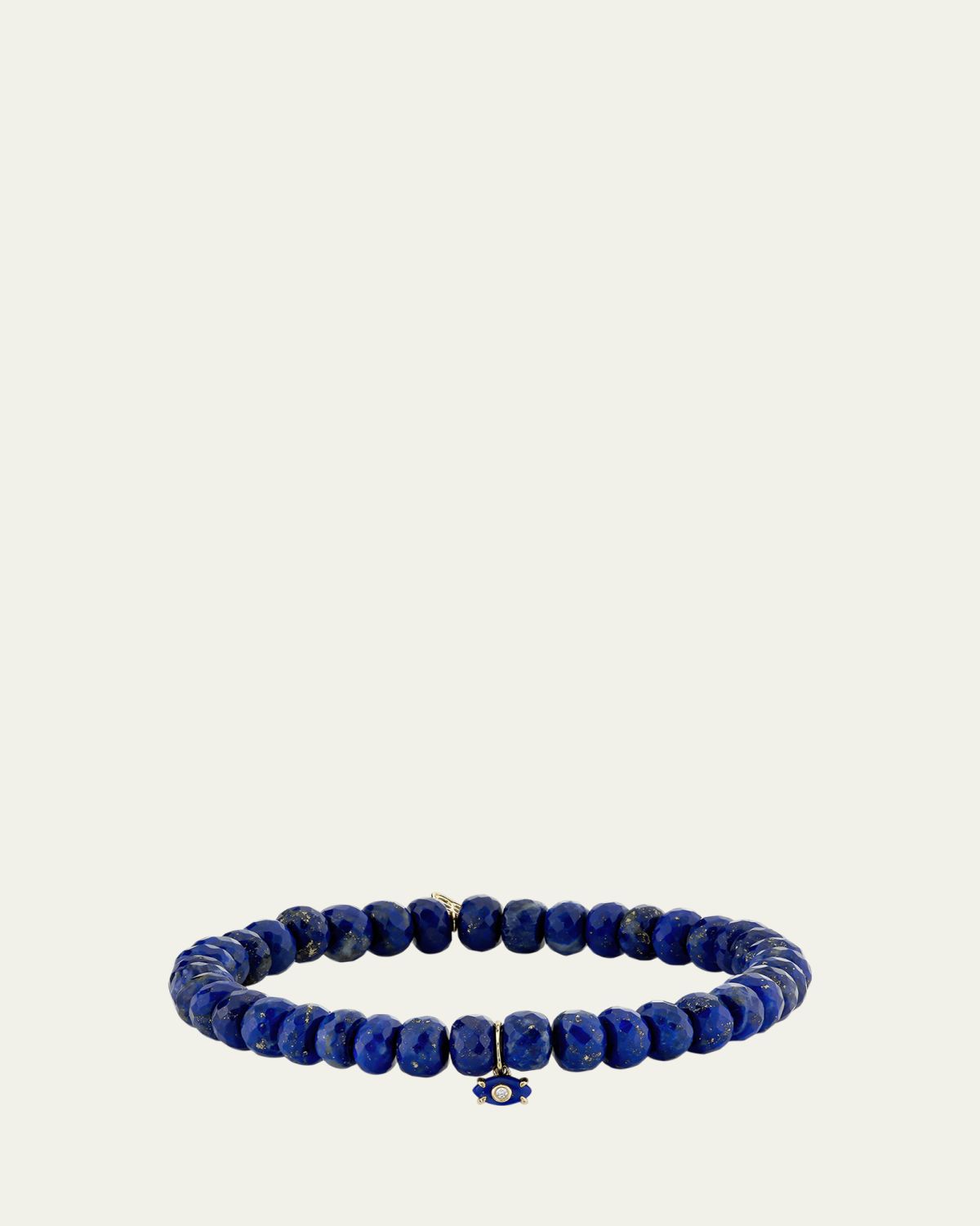 Sydney Evan 14K Yellow Gold Tiny Carved Lapis Evil Eye Charm on Lapis Rondelle Bracelet | Thumbnail 5 Sydney Evan 14K Yellow Gold Tiny Carved Lapis Evil Eye Charm on Lapis Rondelle Bracelet | Thumbnail 5