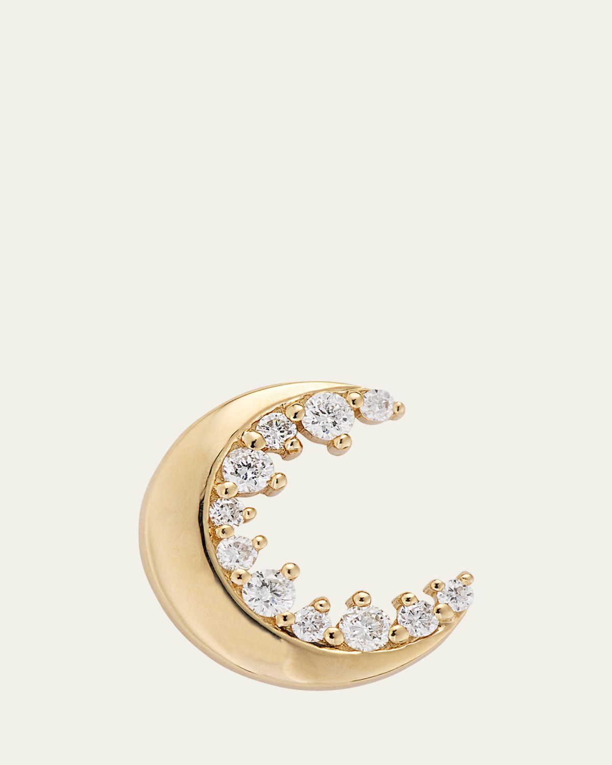 Sydney Evan 14k Gold Cocktail Crescent Moon Stud | Thumbnail 5 Sydney Evan 14k Gold Cocktail Crescent Moon Stud | Thumbnail 5