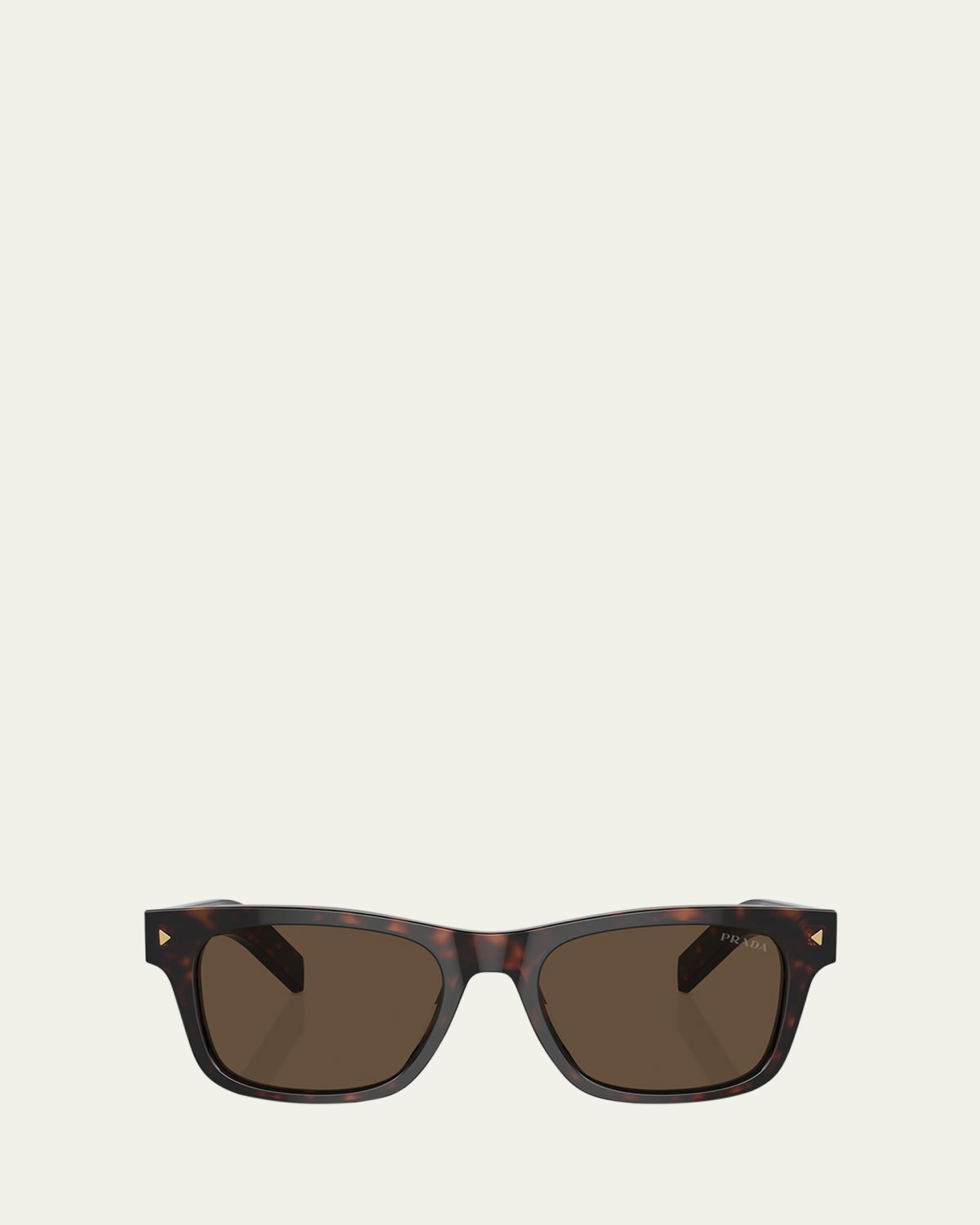 Prada Men's Polarized Acetate Rectangle Sunglasses