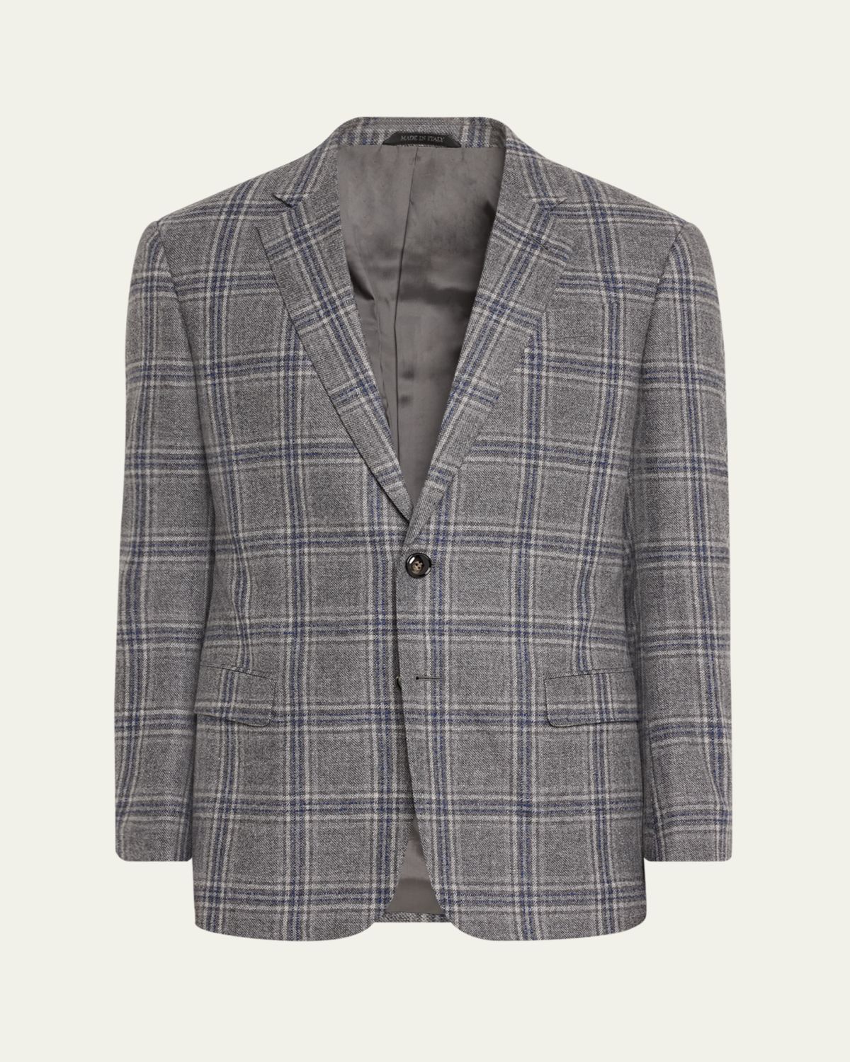Giorgio Armani Men's Soft Plaid Sport Coat | Thumbnail 6