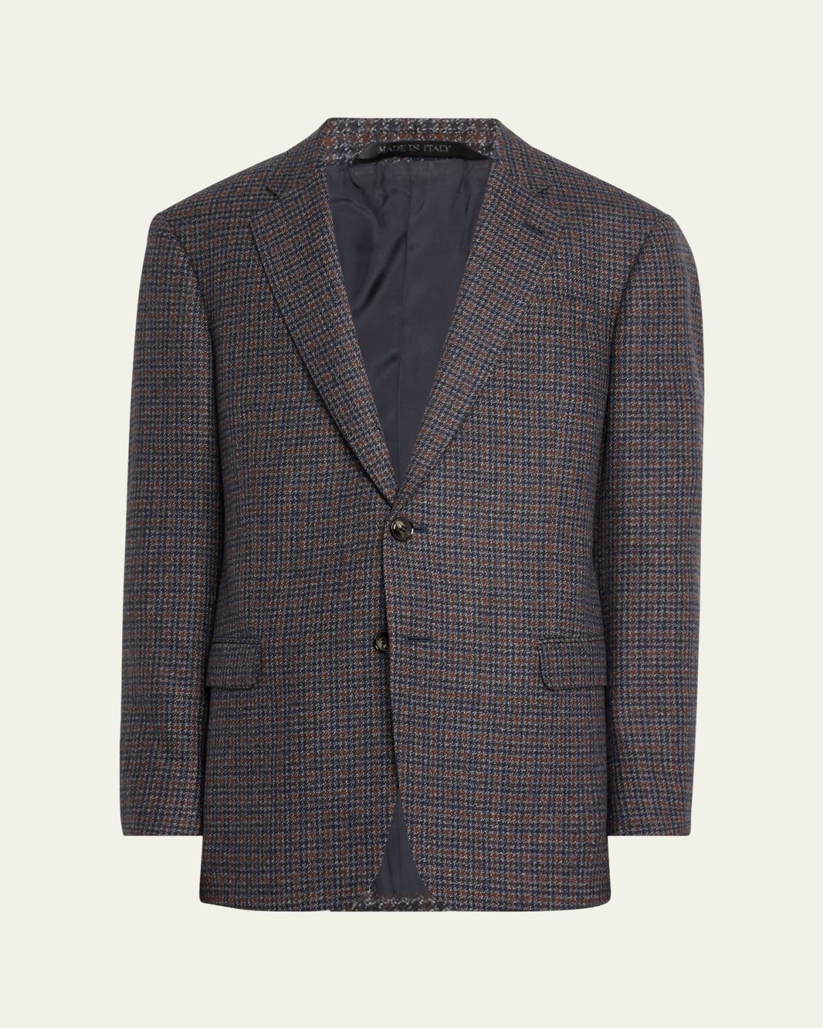 Giorgio Armani Men's Wool-Cashmere Plaid Sport Coat | Thumbnail 6 Giorgio Armani Men's Wool-Cashmere Plaid Sport Coat | Thumbnail 6