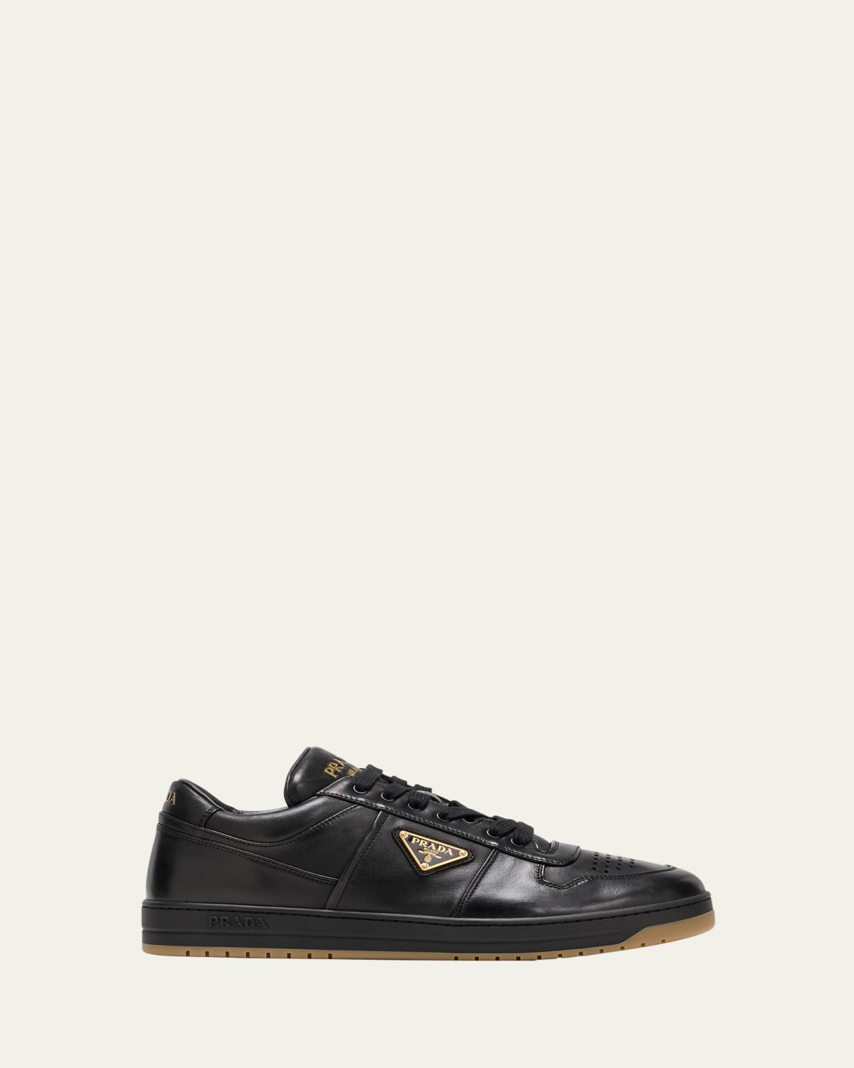 Prada Men's Downtown Napa Leather Low-Top Sneakers