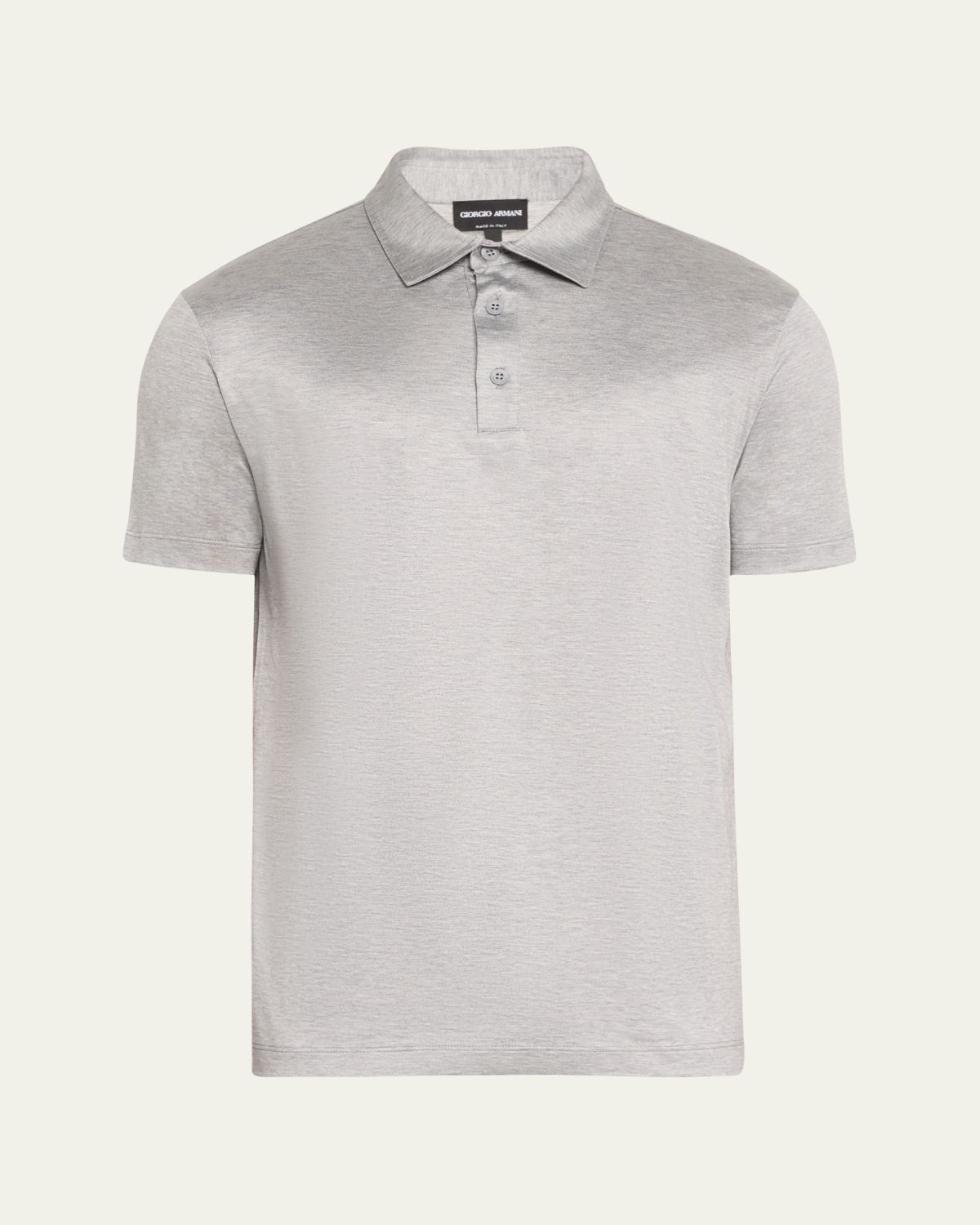 Giorgio Armani Men's Solid Jersey Polo Shirt | Thumbnail 6