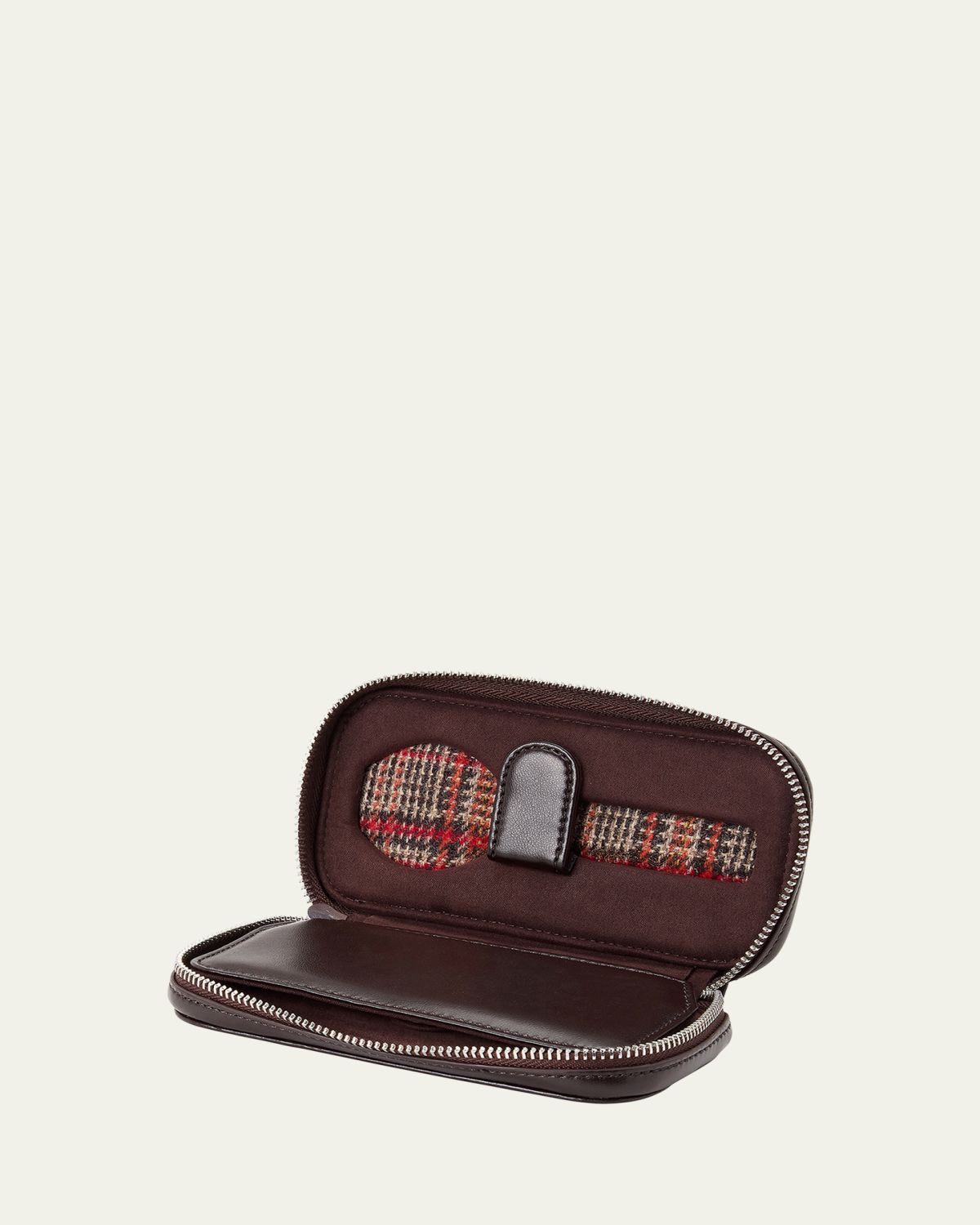 WOLF x WM Brown Two-Piece Watch Zip Case | Thumbnail 5 WOLF x WM Brown Two-Piece Watch Zip Case | Thumbnail 5