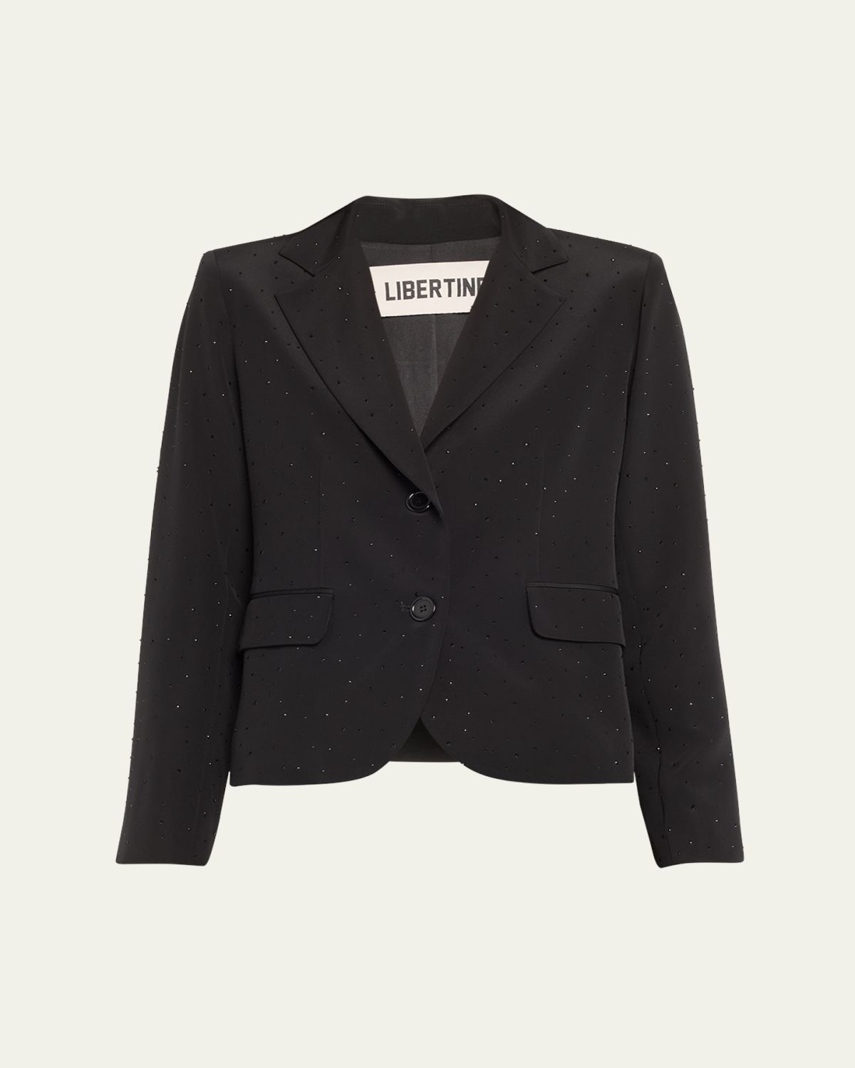 Libertine Stardust Crystal Silk Short Blazer