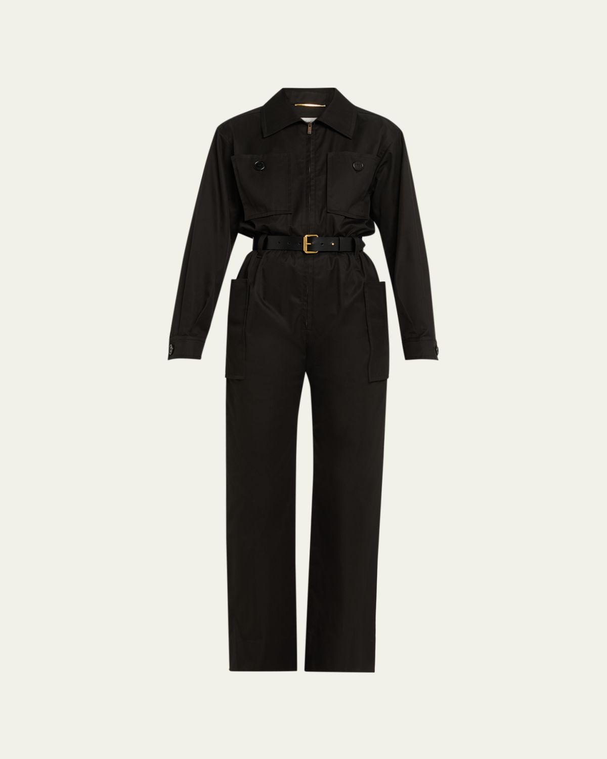Saint Laurent Cotton Twill Cargo Pocket Jumpsuit