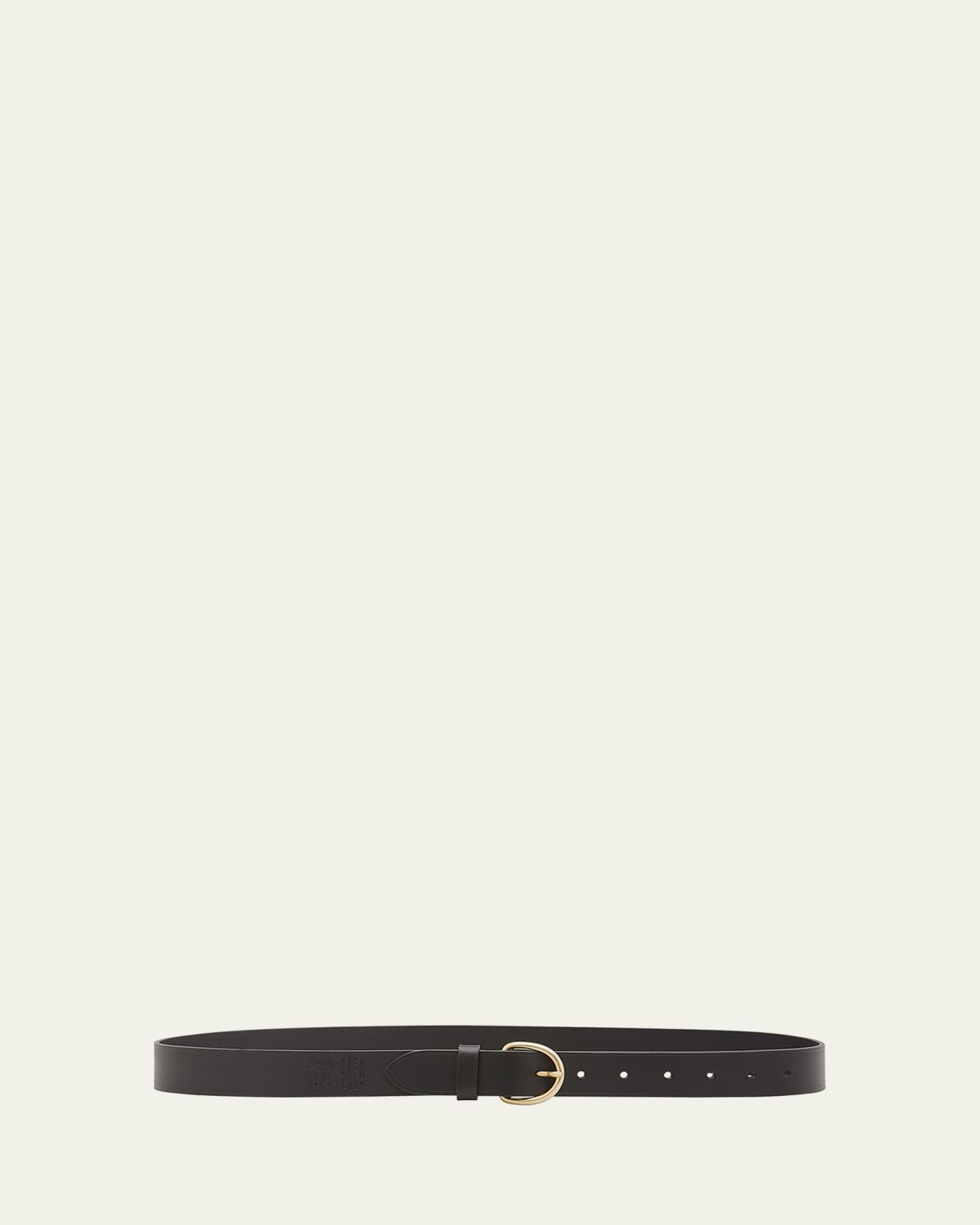 Il Bisonte Classic Calf Leather Buckle Belt