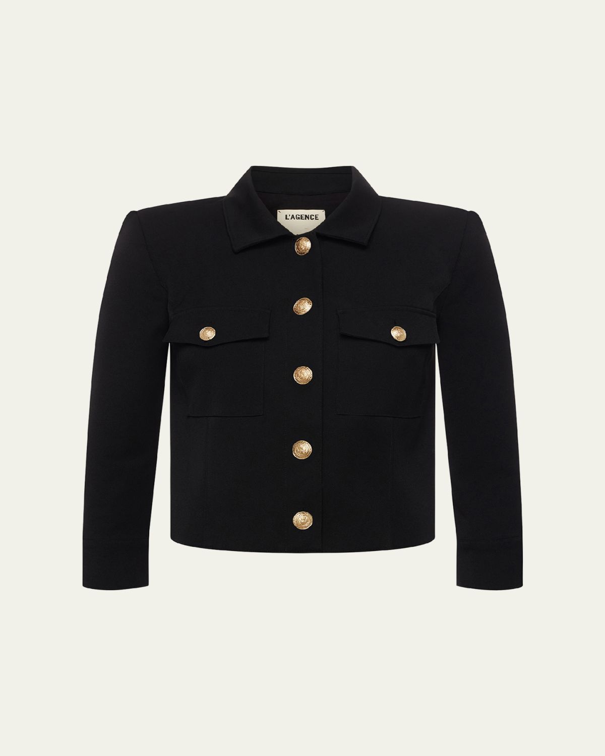 L'Agence Kumi Cropped Fitted Jacket