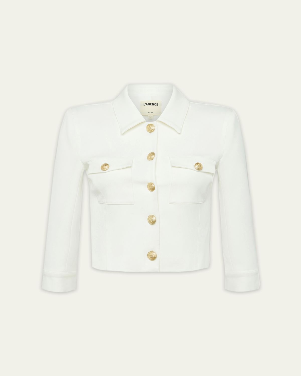 L'Agence Kumi Cropped Fitted Jacket