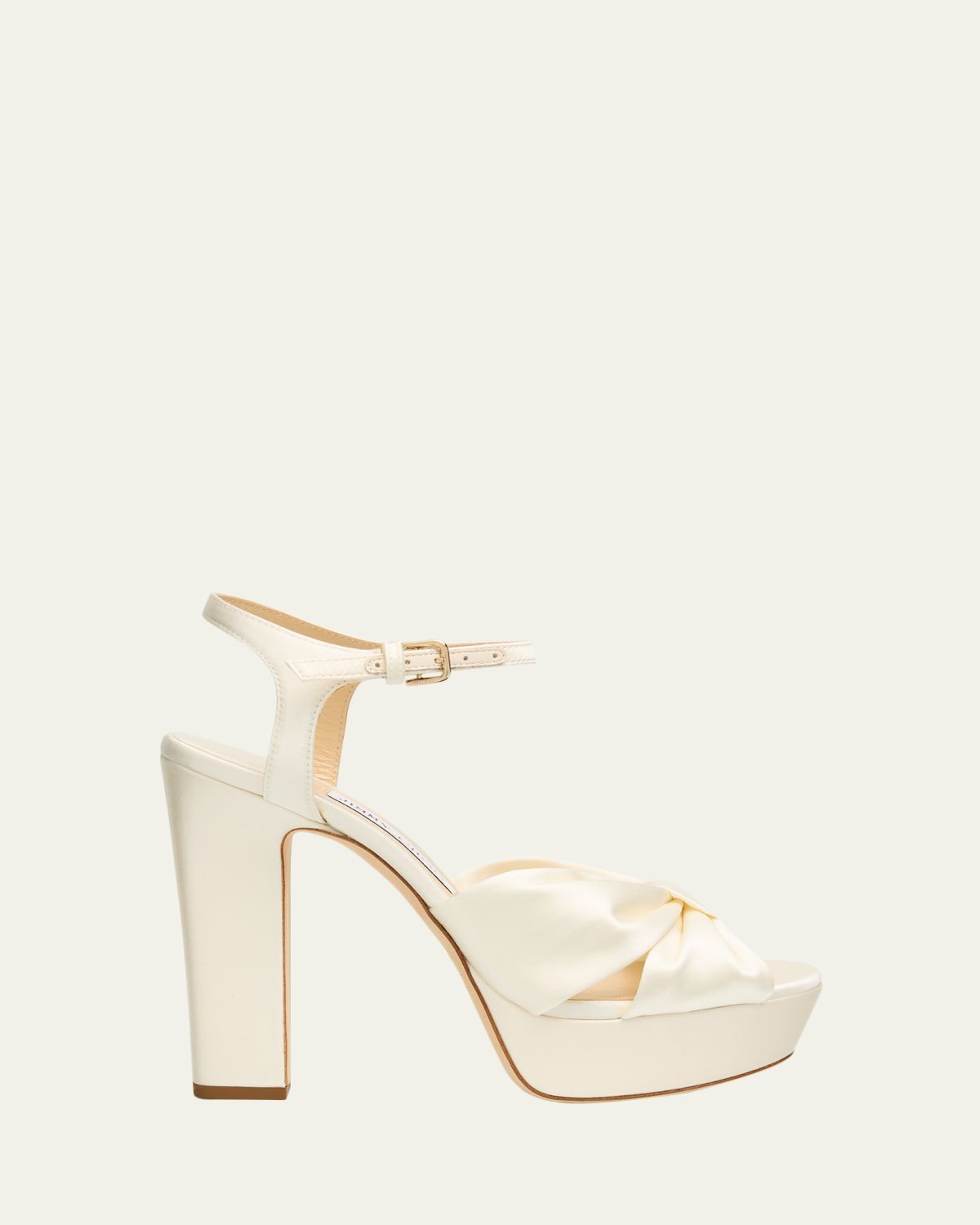 Jimmy Choo 120mm Heloise Satin Platform Sandals